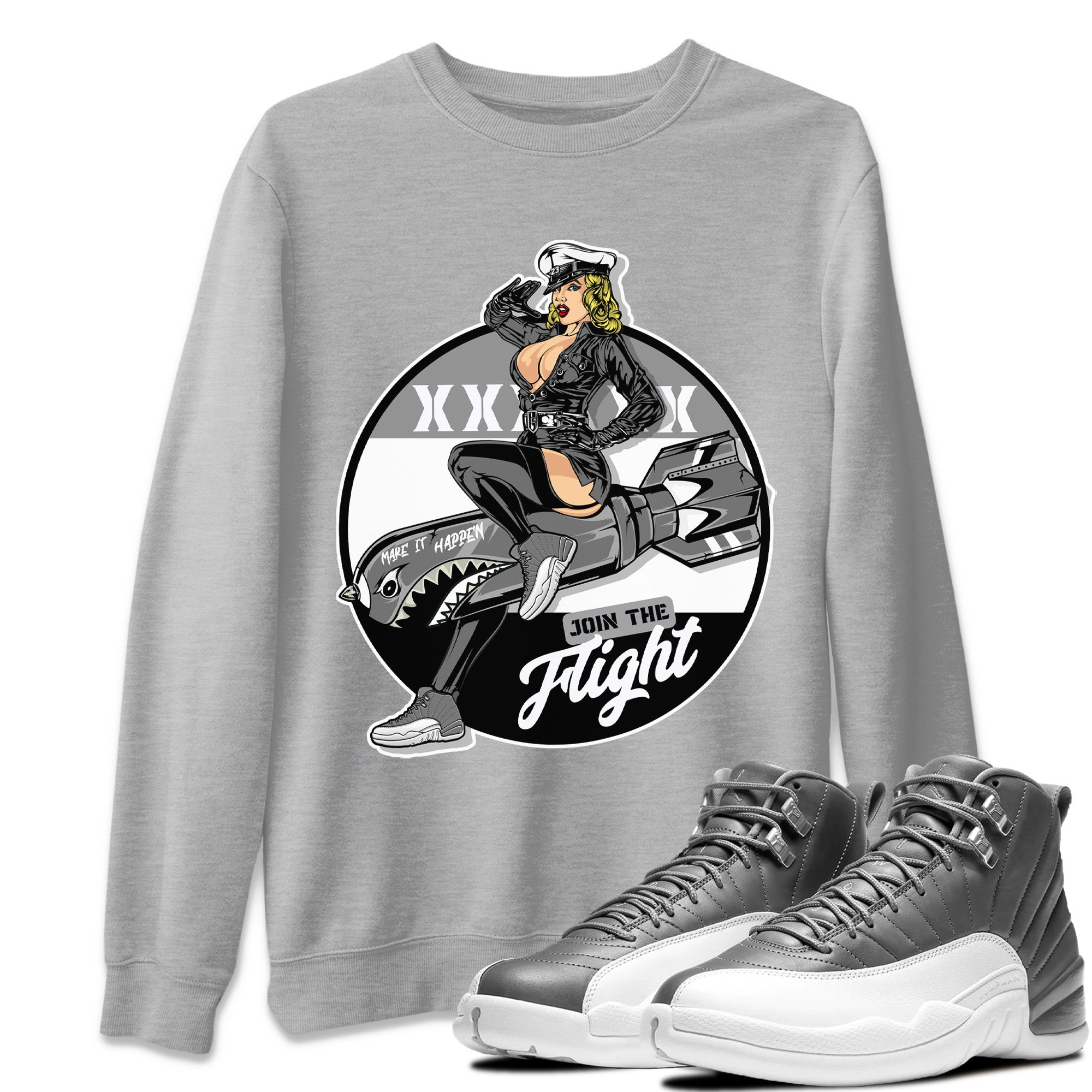 Pin Up Girl Unisex Tops - Air Jordan 12 Stealth