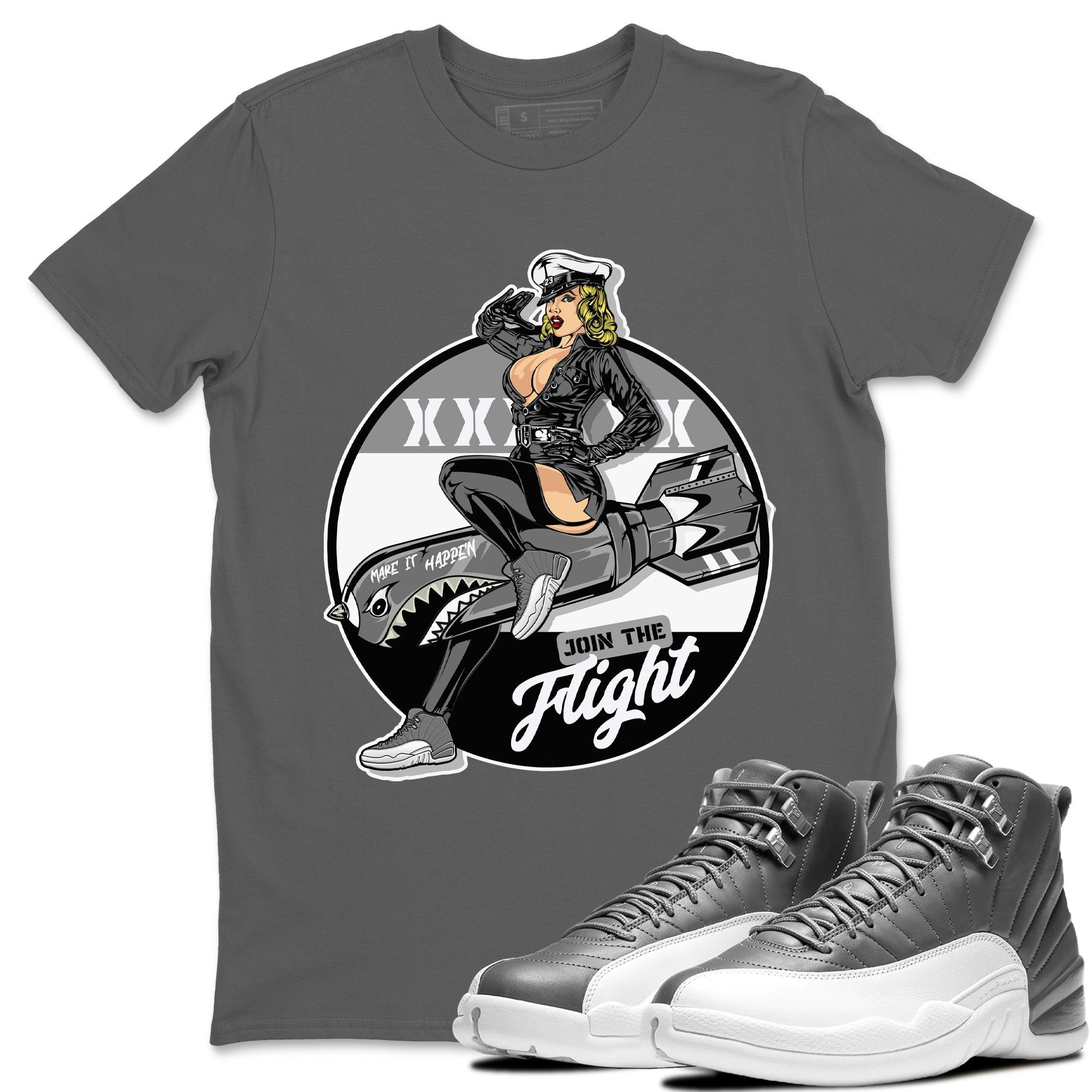 Pin Up Girl Unisex Tops - Air Jordan 12 Stealth