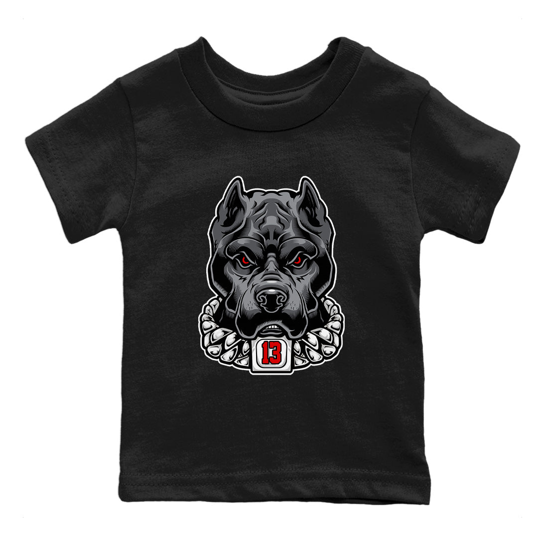 Pitbull Kids Tops - Air Jordan 13 Black Flint