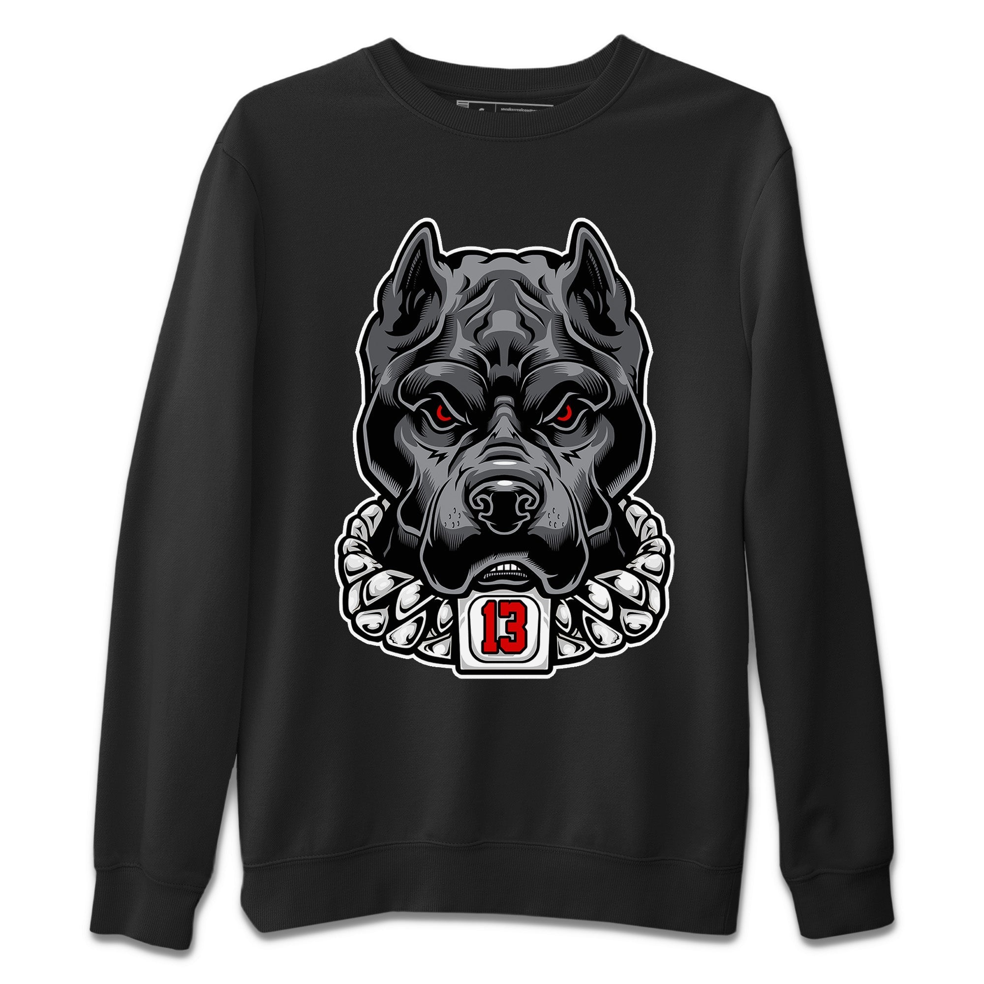 Pitbull Unisex Tops - Air Jordan 13 Black Flint