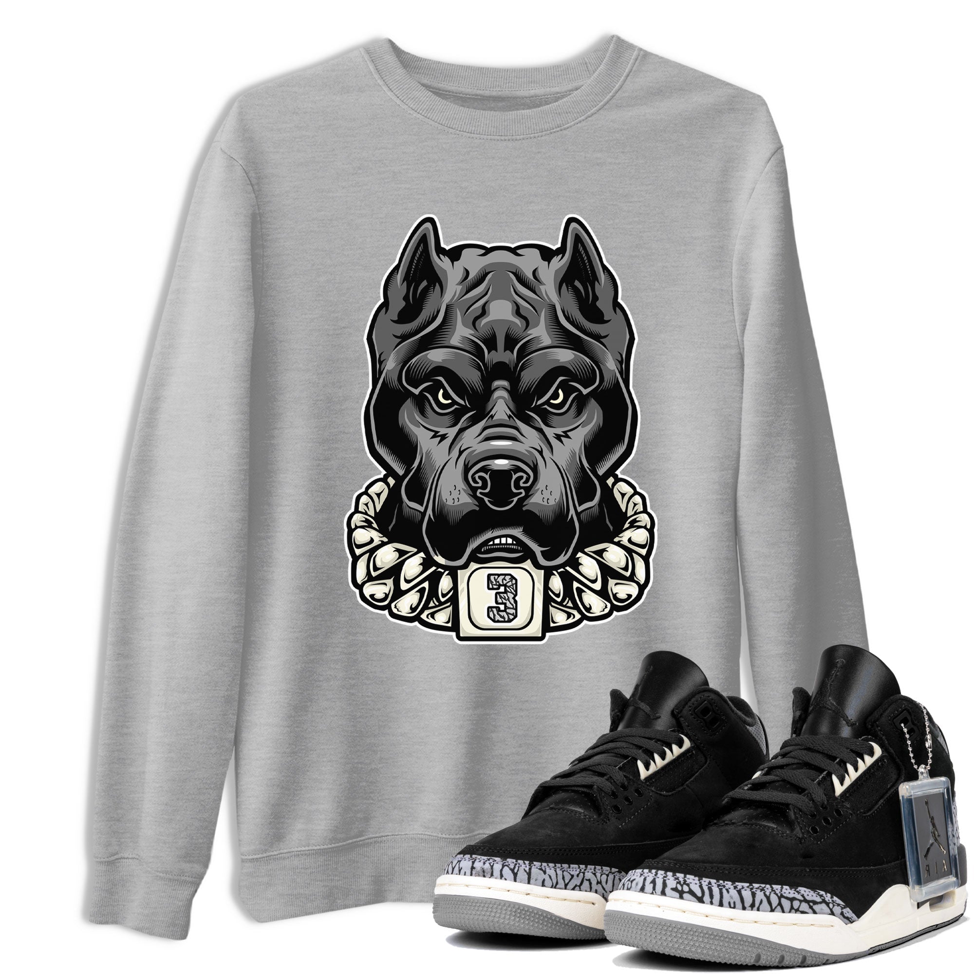 Pitbull snkmatch Tee - Air Jordan 3 Off Noir