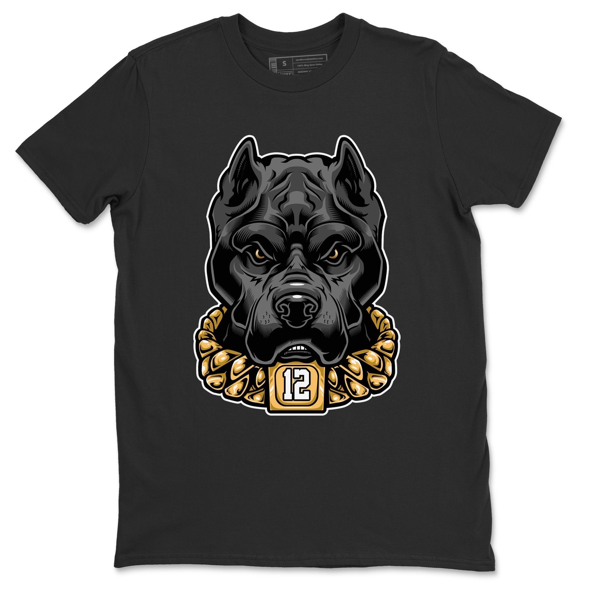 Pitbull Unisex Tops - Air Jordan 12 Black Taxi