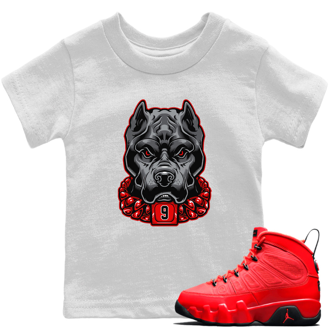 Pitbull Kids Tops - Air Jordan 9 Chile Red