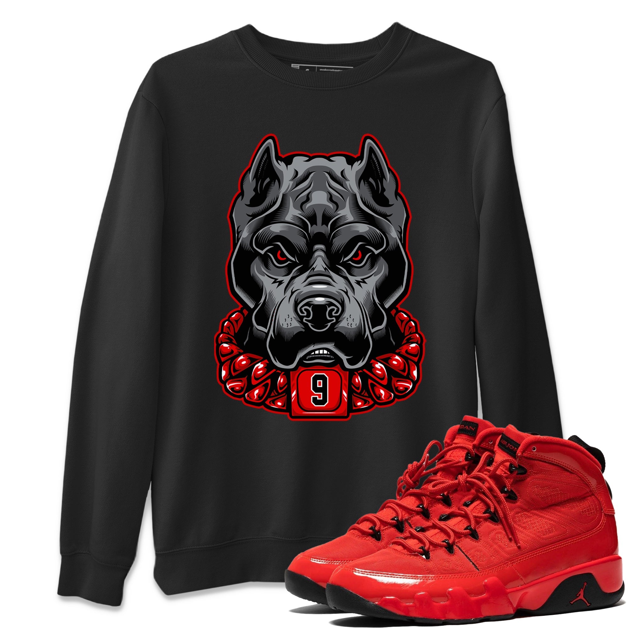Pitbull Unisex Tops - Air Jordan 9 Chile Red