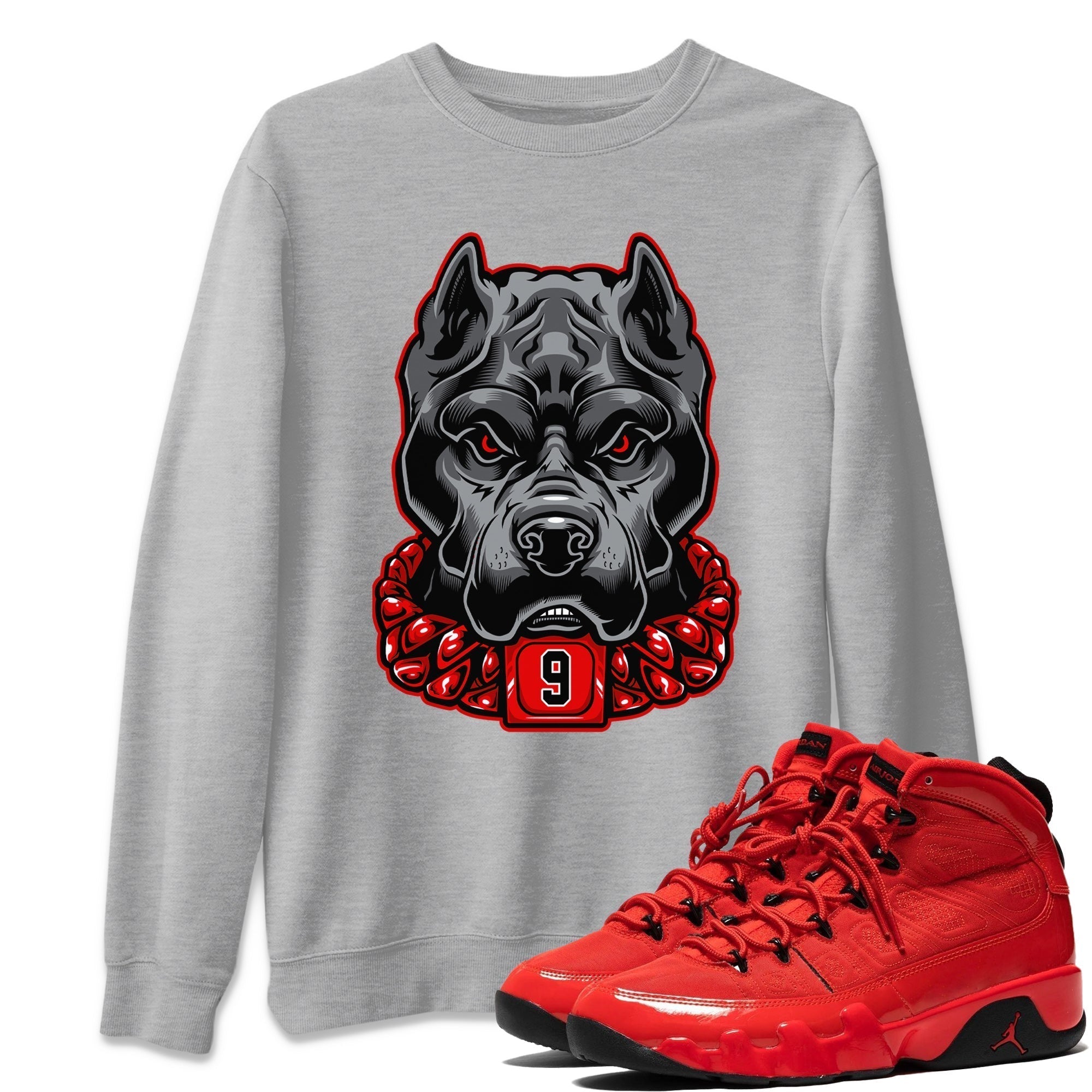 Pitbull Unisex Tops - Air Jordan 9 Chile Red