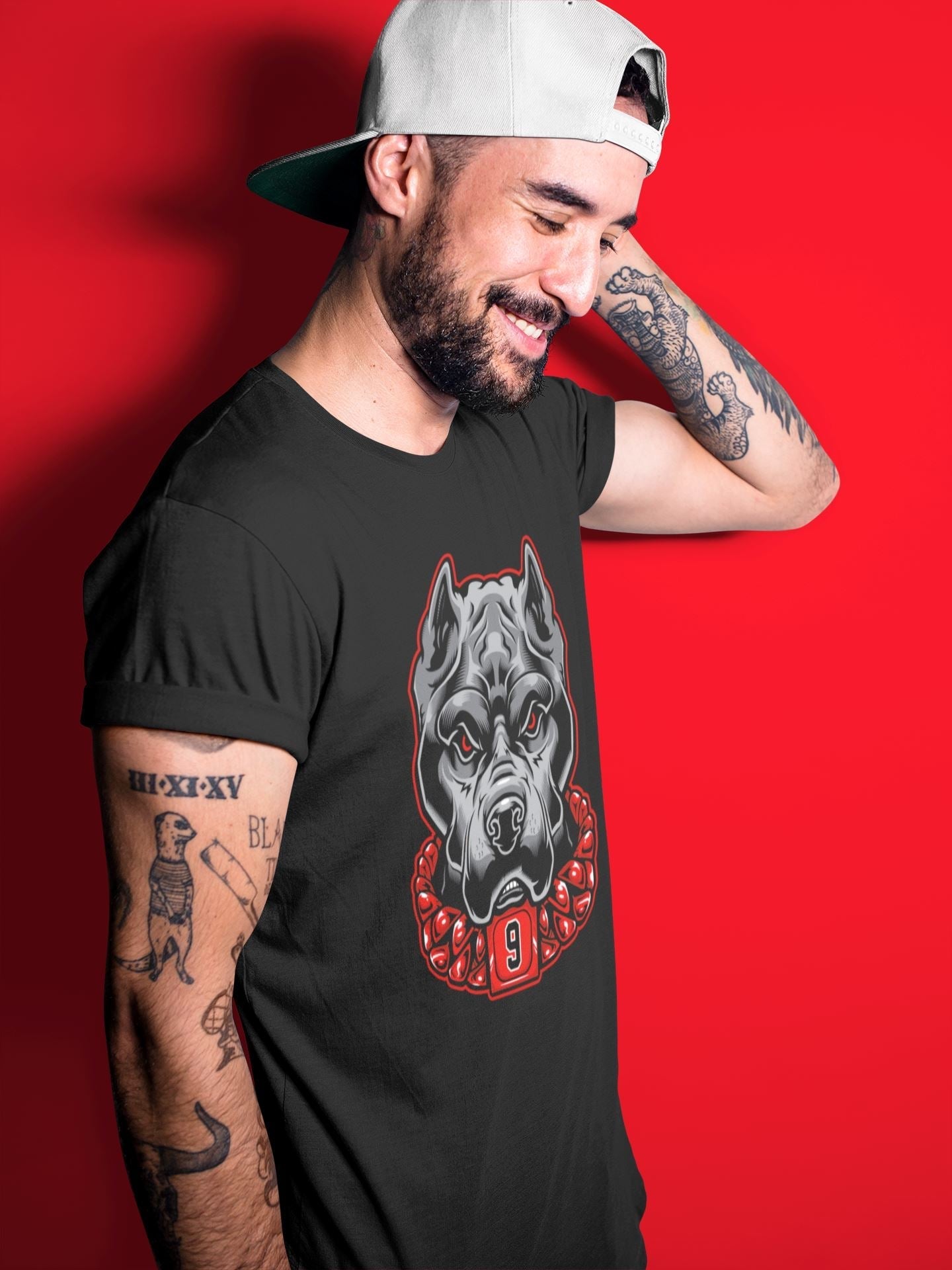 Pitbull Unisex Tops - Air Jordan 9 Chile Red