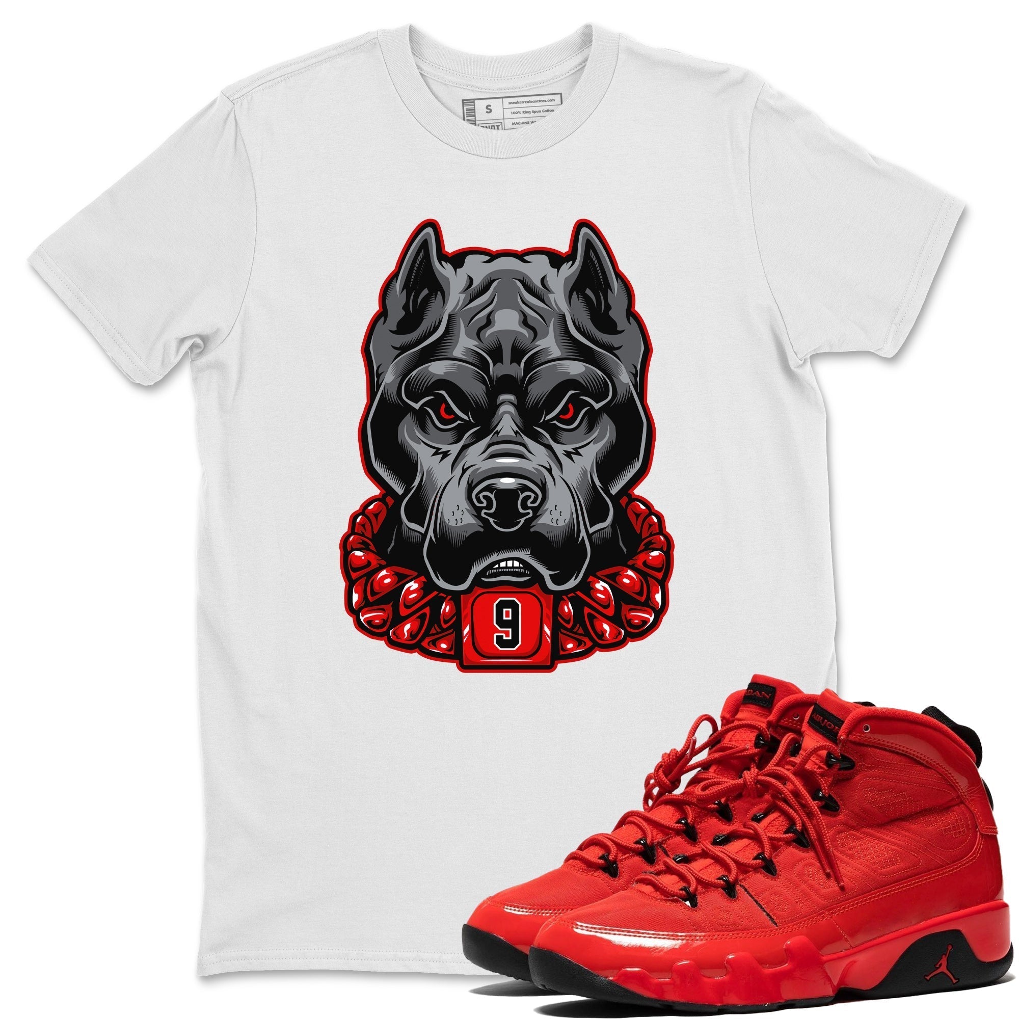 Pitbull Unisex Tops - Air Jordan 9 Chile Red