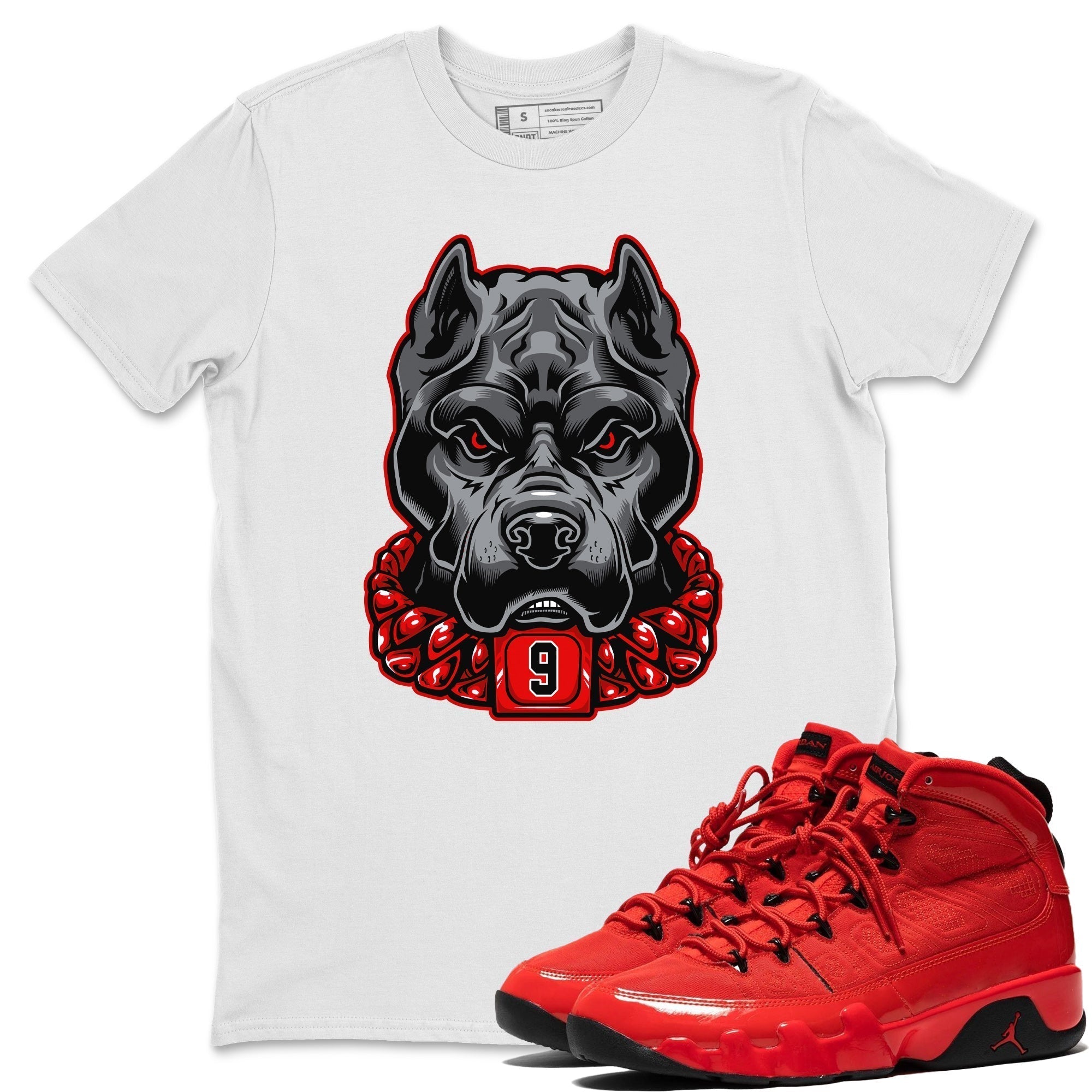 Pitbull Unisex Tops - Air Jordan 9 Chile Red