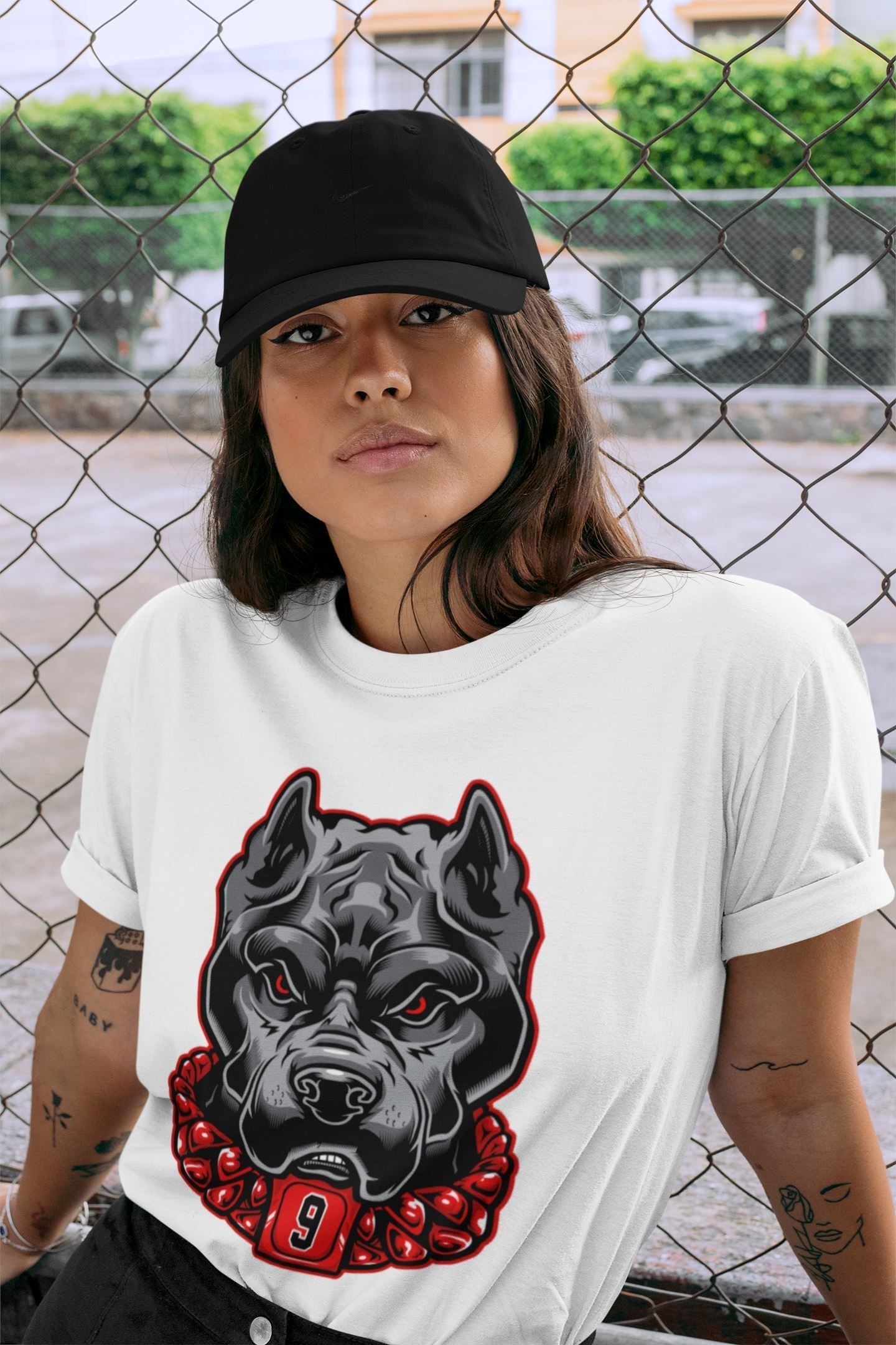 Pitbull Unisex Tops - Air Jordan 9 Chile Red