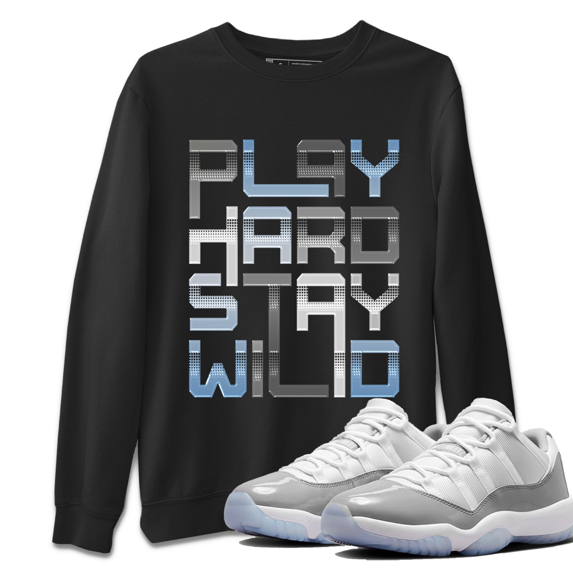 Play Hard Unisex Tops - Air Jordan 11 White Cement
