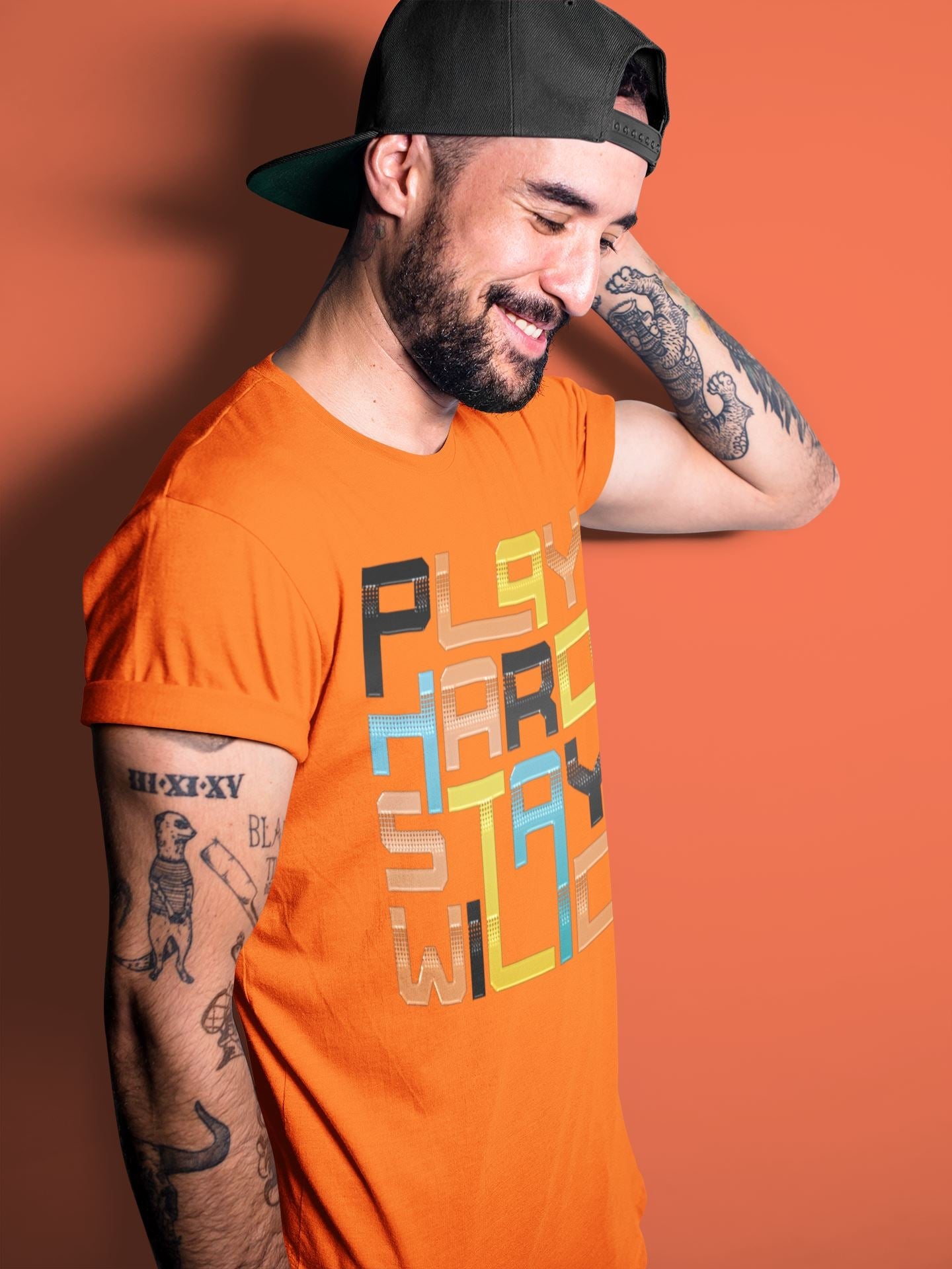 Play Hard Stay Wild Unisex Tops - Yeezy 700 Sun