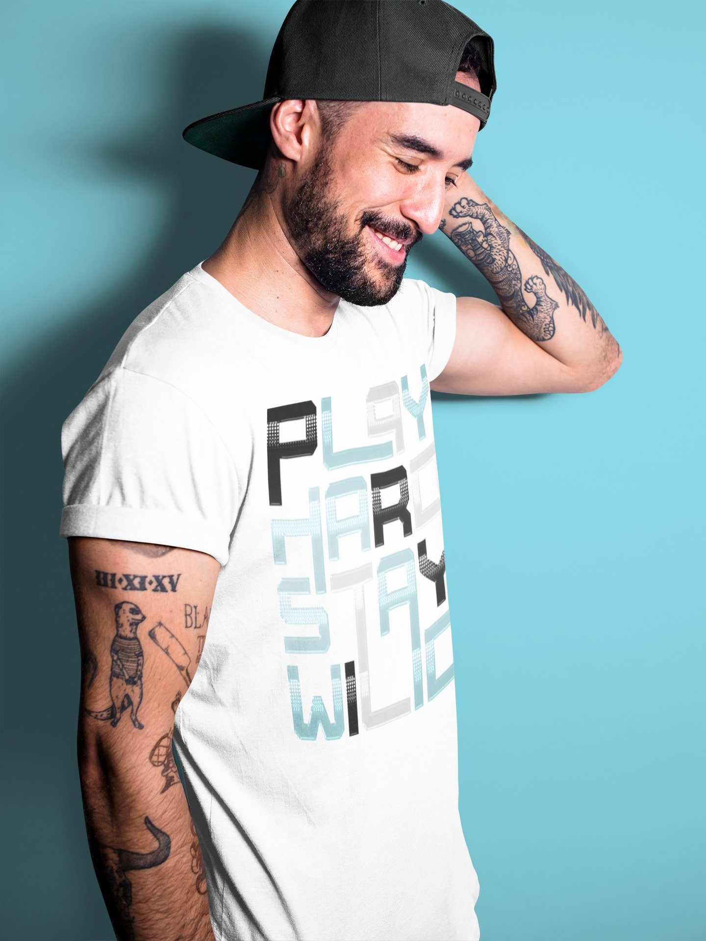 Play Hard Stay Wild Unisex Tops - Air Jordan 11 Legend Blue