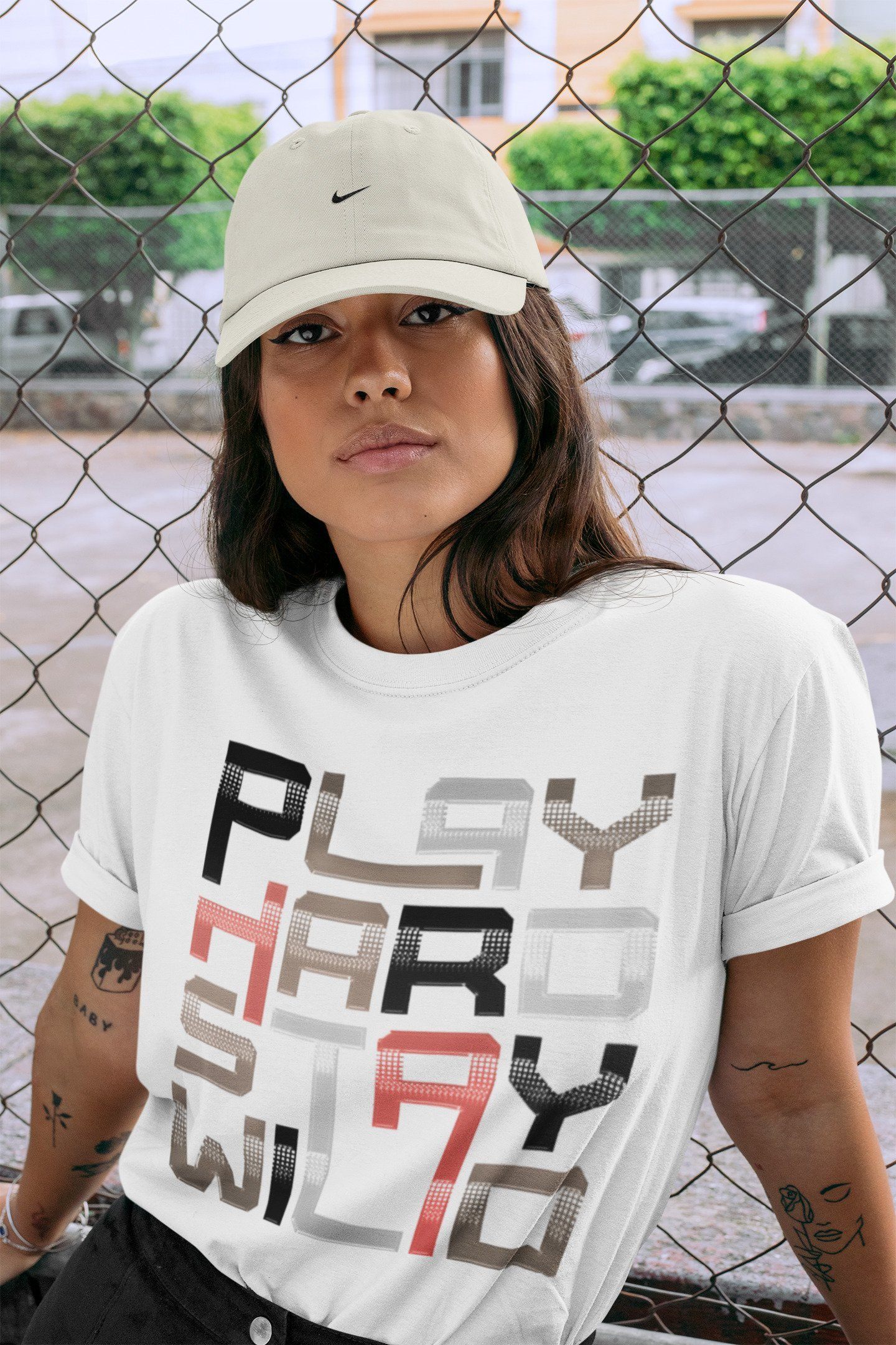 Play Hard Stay Wild Unisex Tops - Air Jordan 4 Taupe Haze