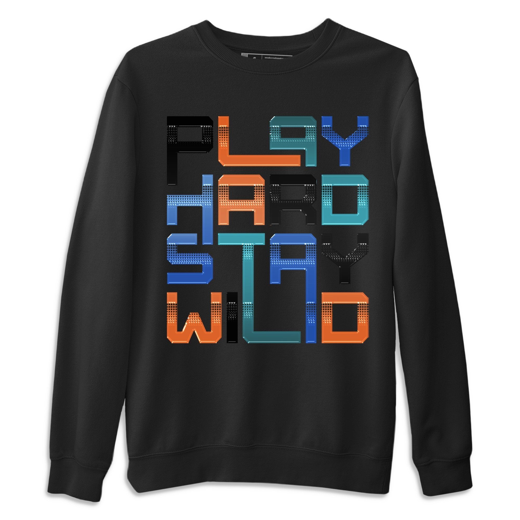 Play Hard Stay Wild Unisex Tops - Yeezy 700 Bright Blue