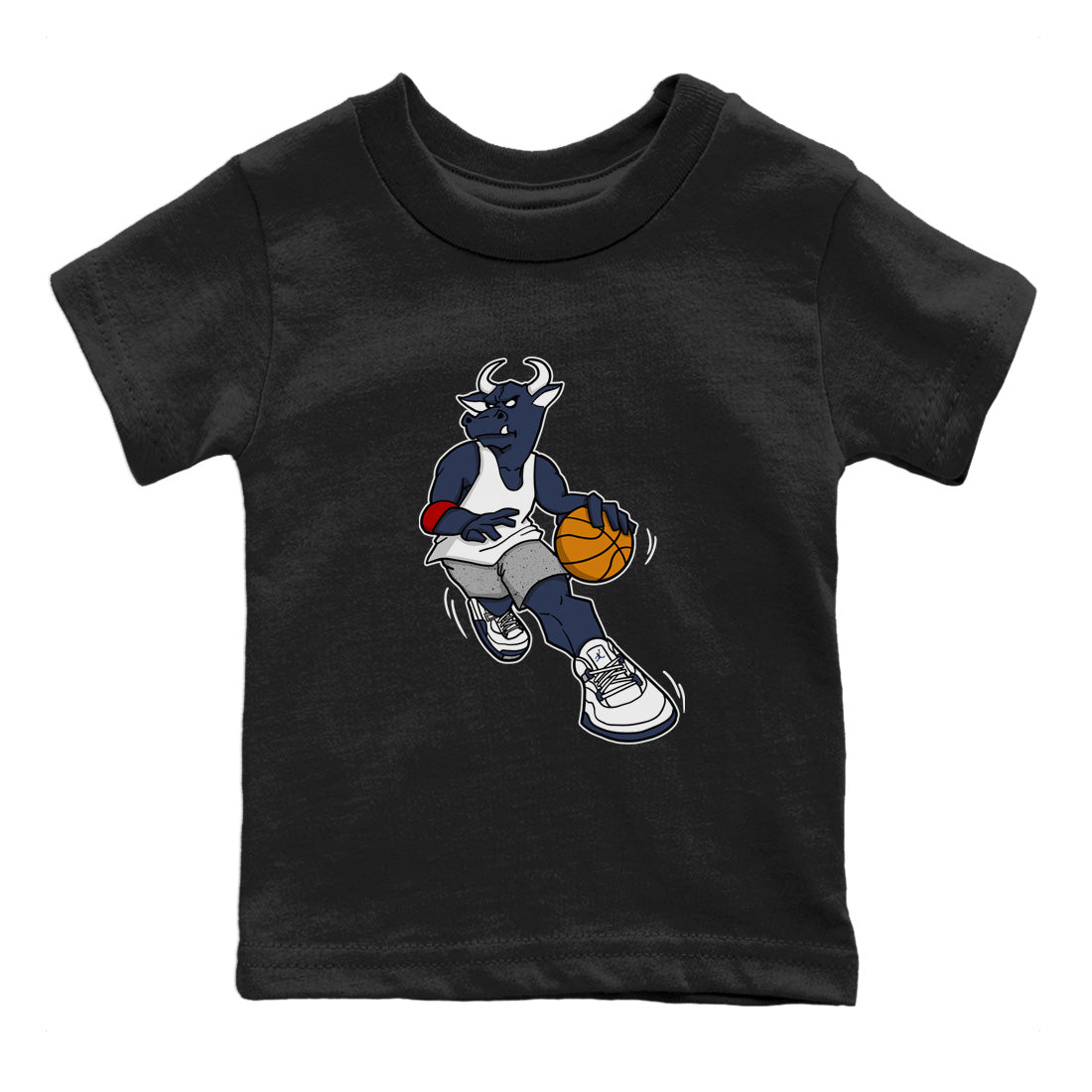 Player Bull Kids Tops - Air Jordan 4 Midnight Navy