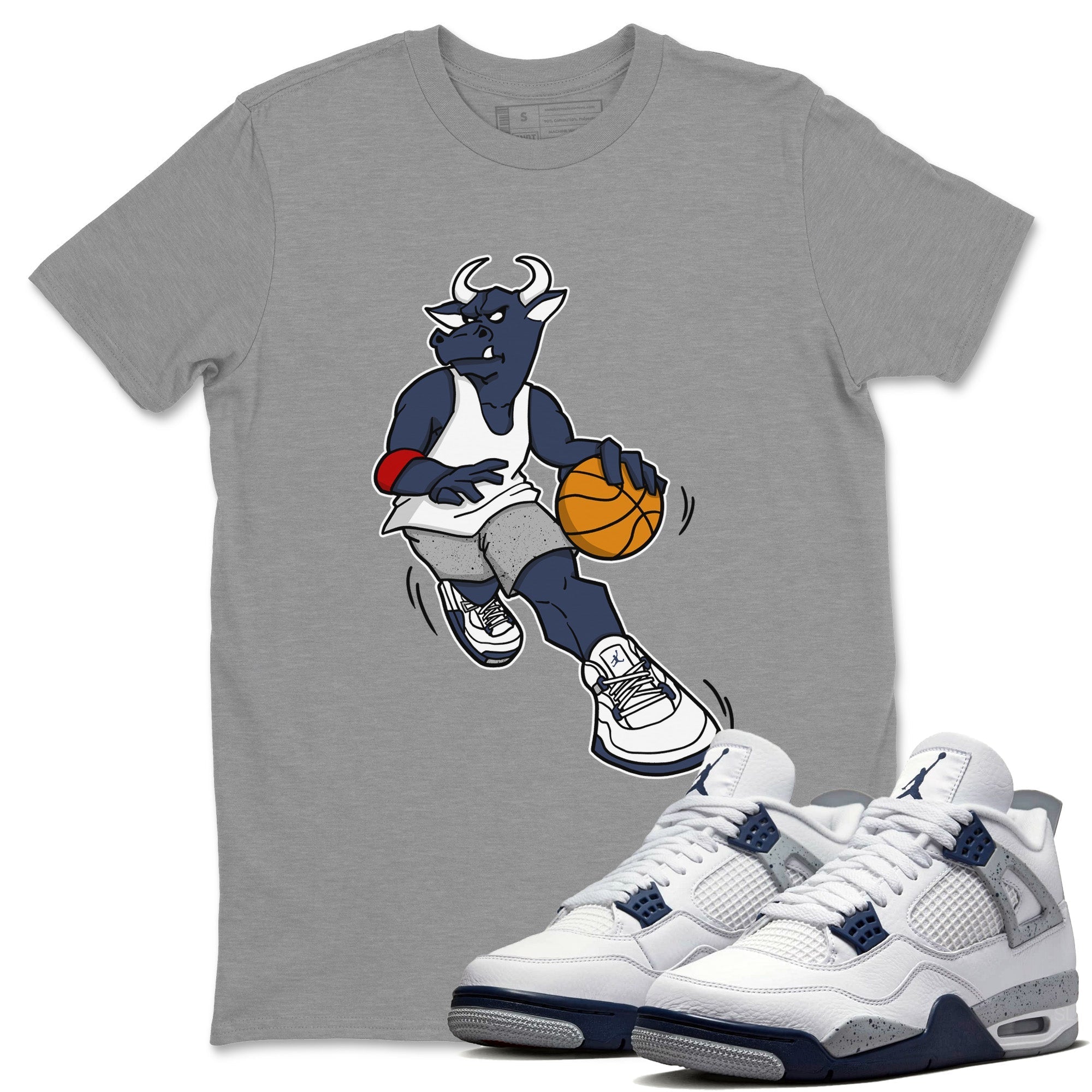 Player Bull Unisex Tops - Air Jordan 4 Midnight Navy