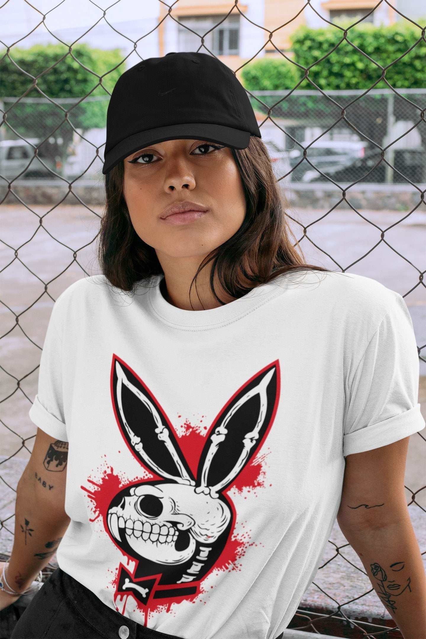 Playskull Unisex Tops - Air Jordan 4 Red Thunder