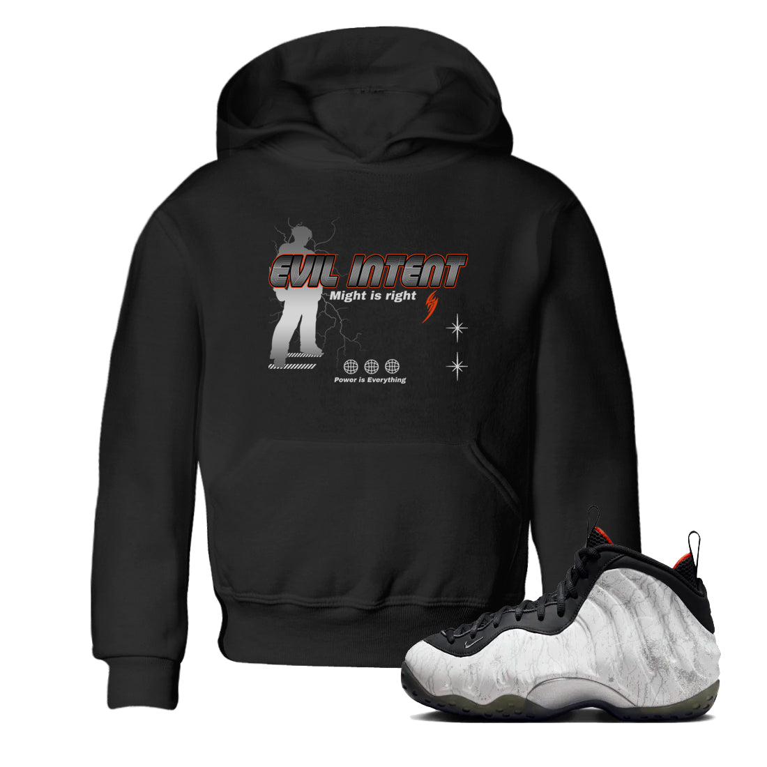 Power Is Everything snkmatch Tees Kids - Air Foamposite One Jin