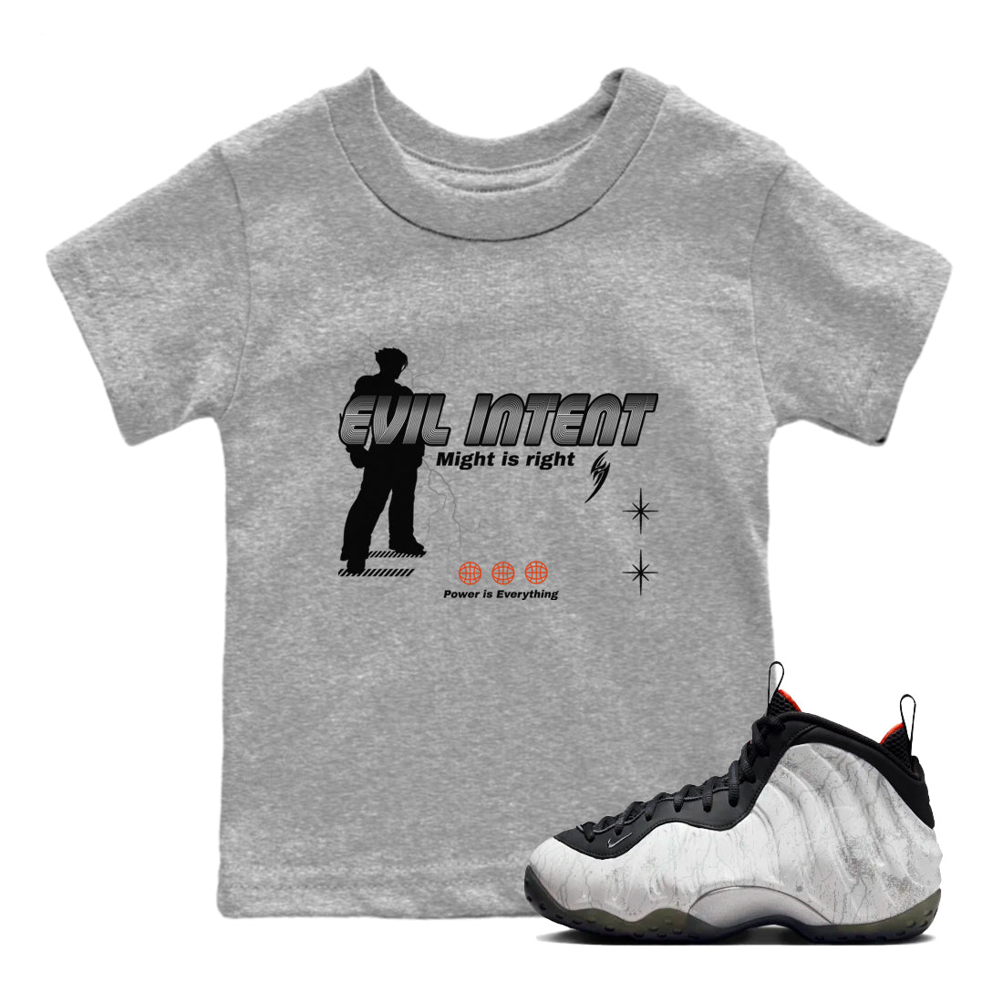 Power Is Everything snkmatch Tees Kids - Air Foamposite One Jin