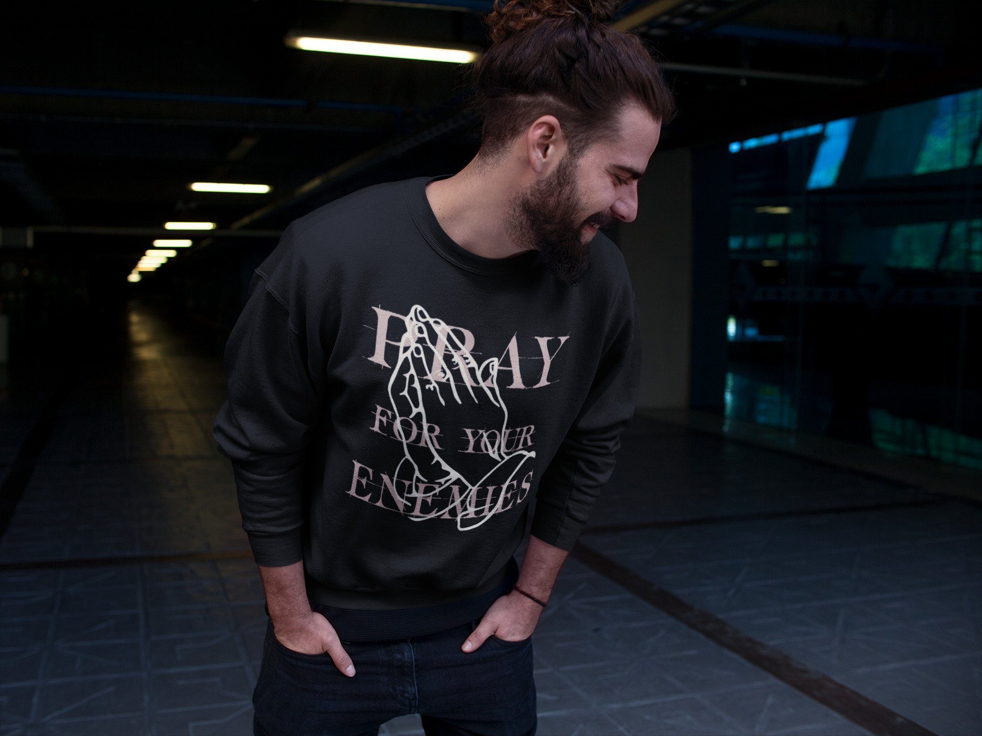 Pray For Your Enemies Unisex Tops - Yeezy 350 Ash Pearl