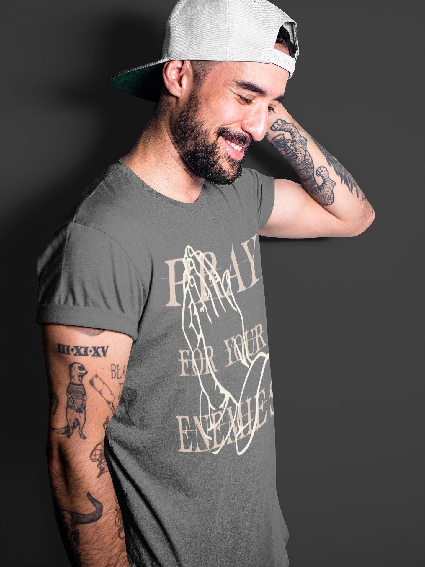 Pray For Your Enemies Unisex Tops - Yeezy 350 Ash Pearl