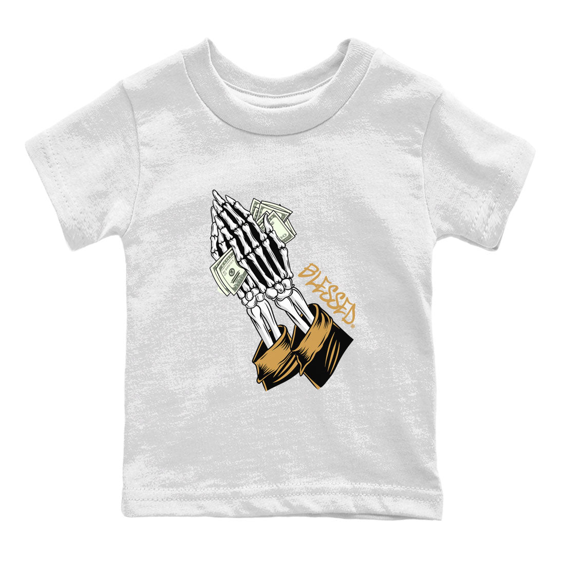 Praying Skeleton snkmatch Tee Kids - Air Jordan 13 Wheat