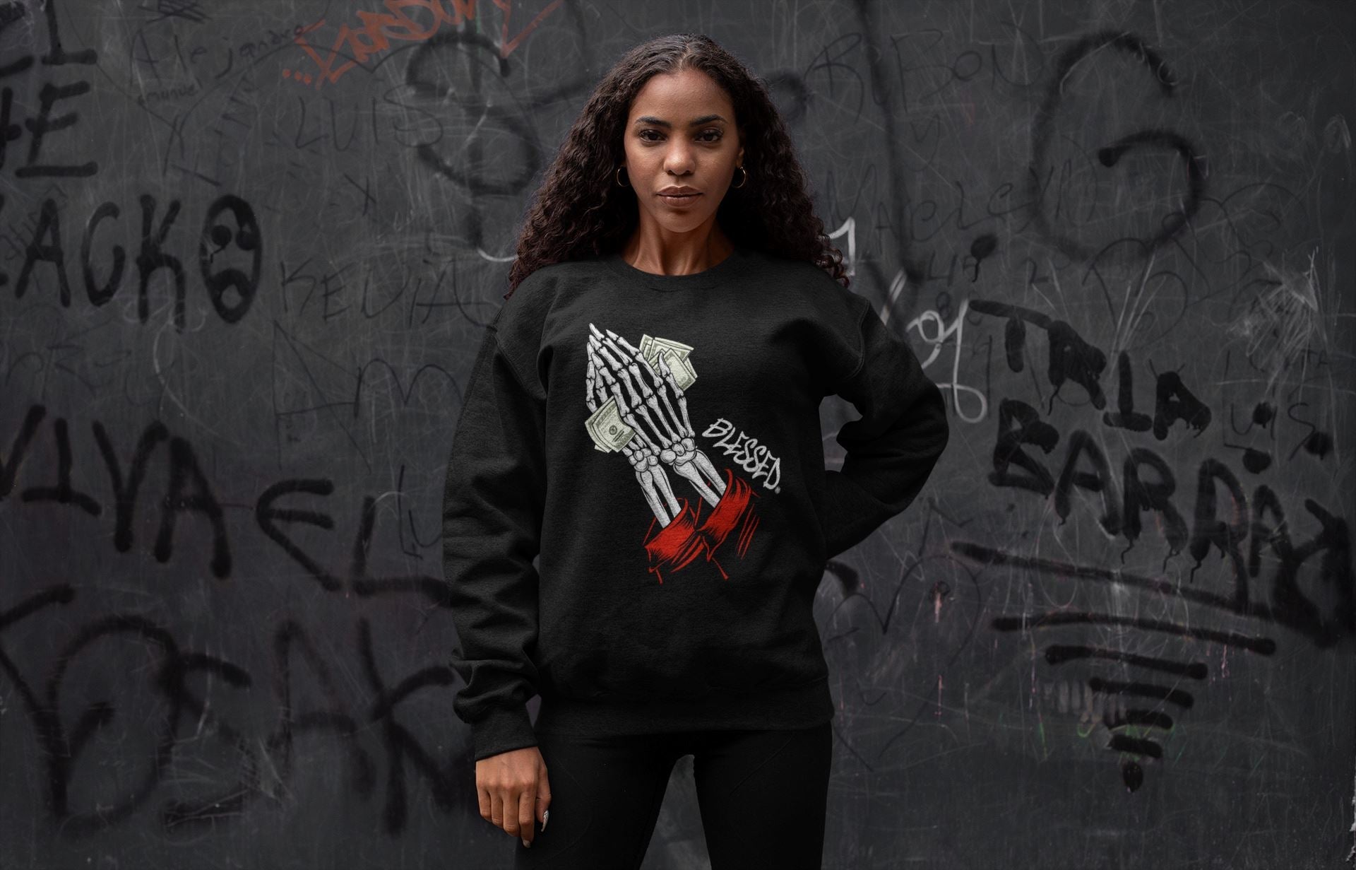 Praying Skeleton Unisex Tops - Air Jordan 1 Heritage