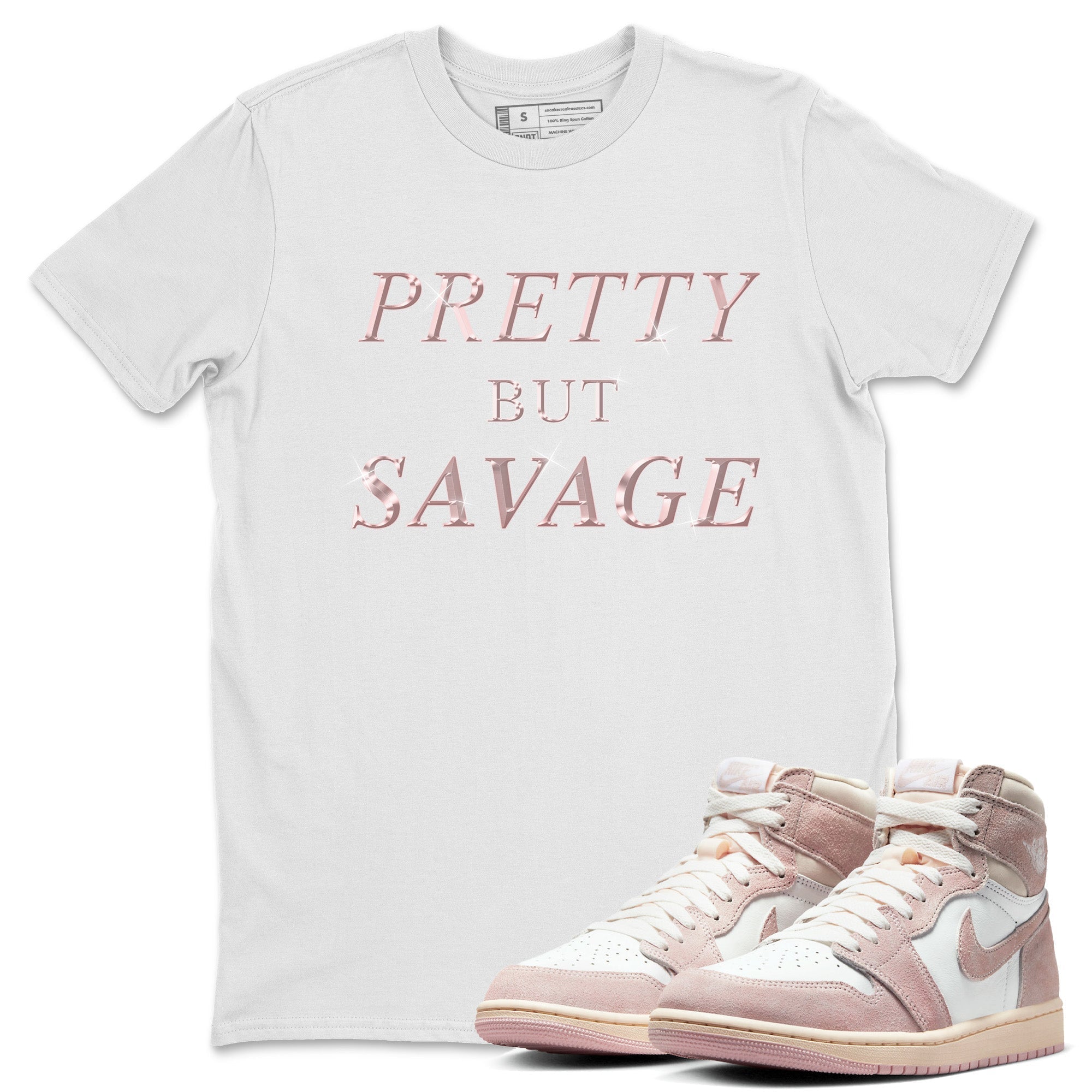 Pretty But Savage Unisex Tops - Air Jordan 1 Washed Pink