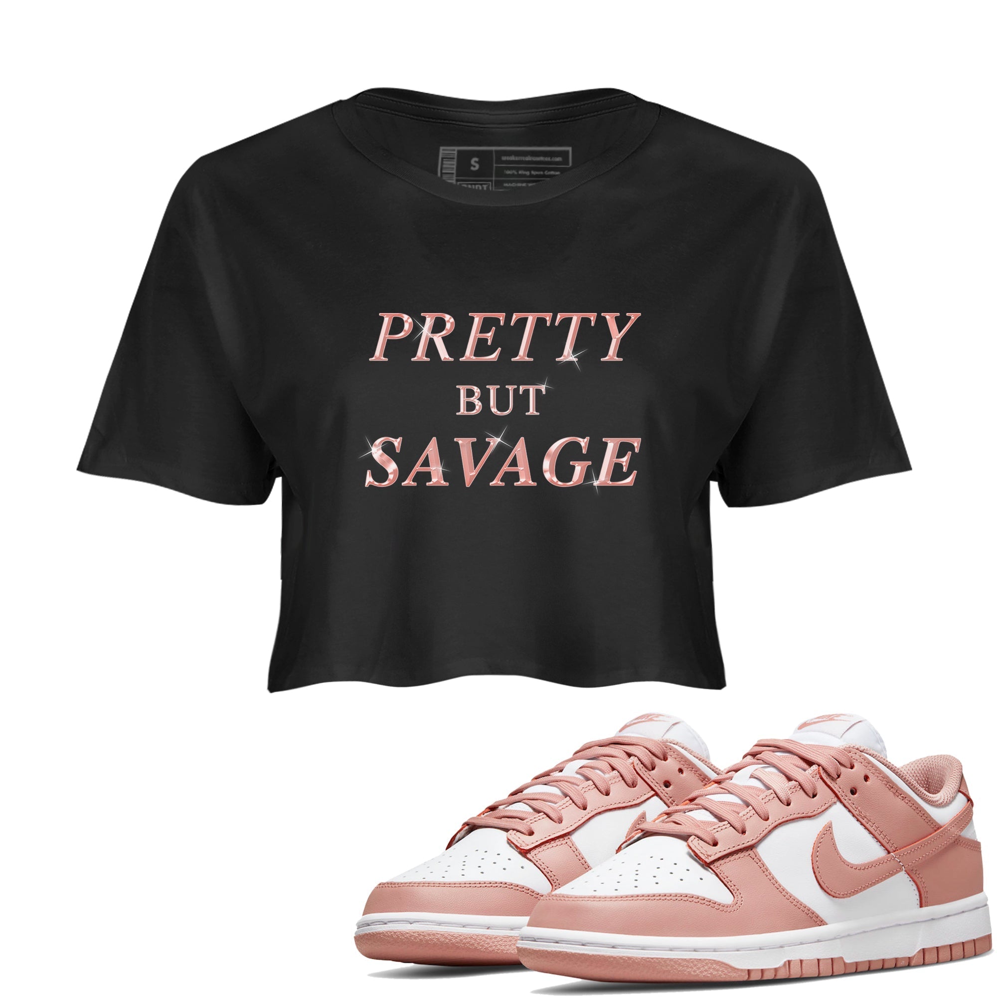 Pretty But Savage snkmatch Women's Top - Dunk Rose Whisper