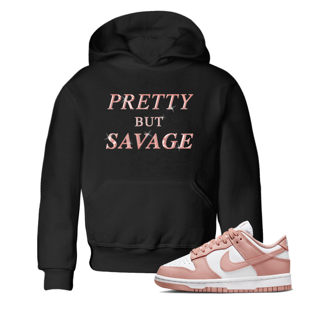 Pretty But Savage snkmatch Tee Kids - Dunk Rose Whisper