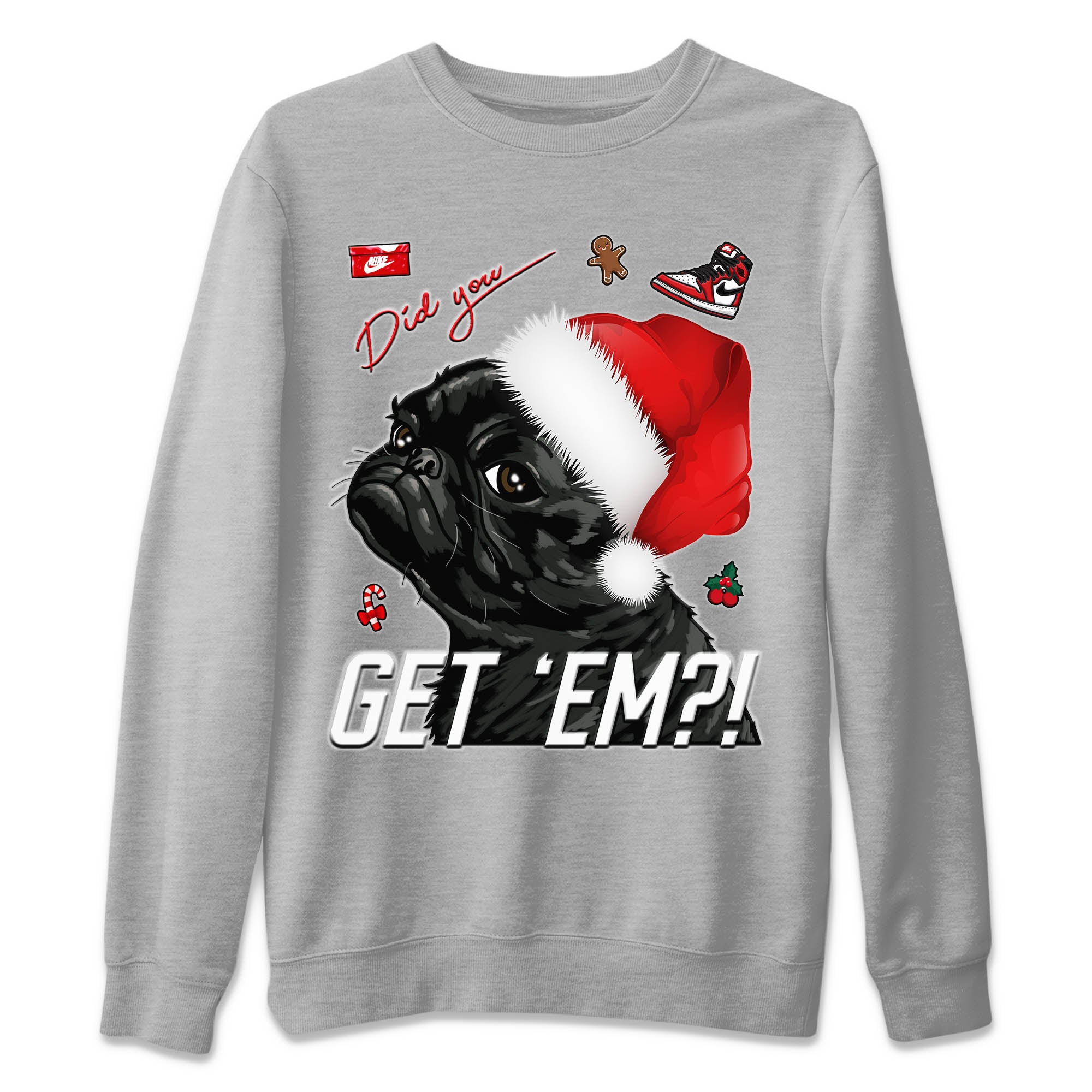 Pug Get Em Unisex Tops - Air Jordan 1 Lost & Found