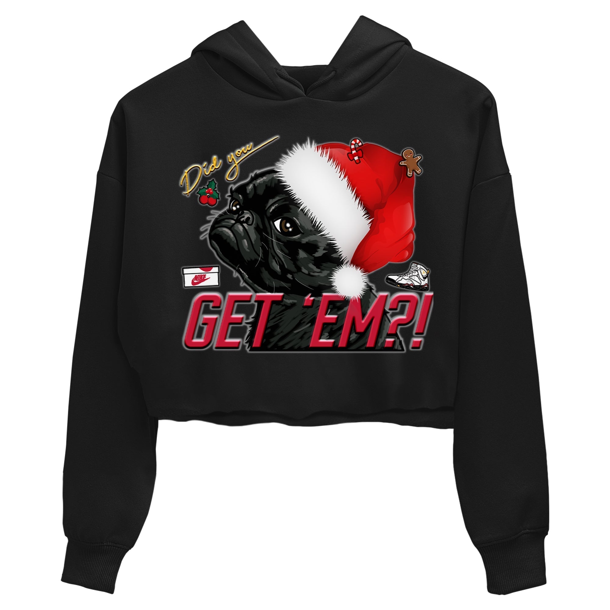 Pug Get Em Women's Tops - Air Jordan 7 Cardinal