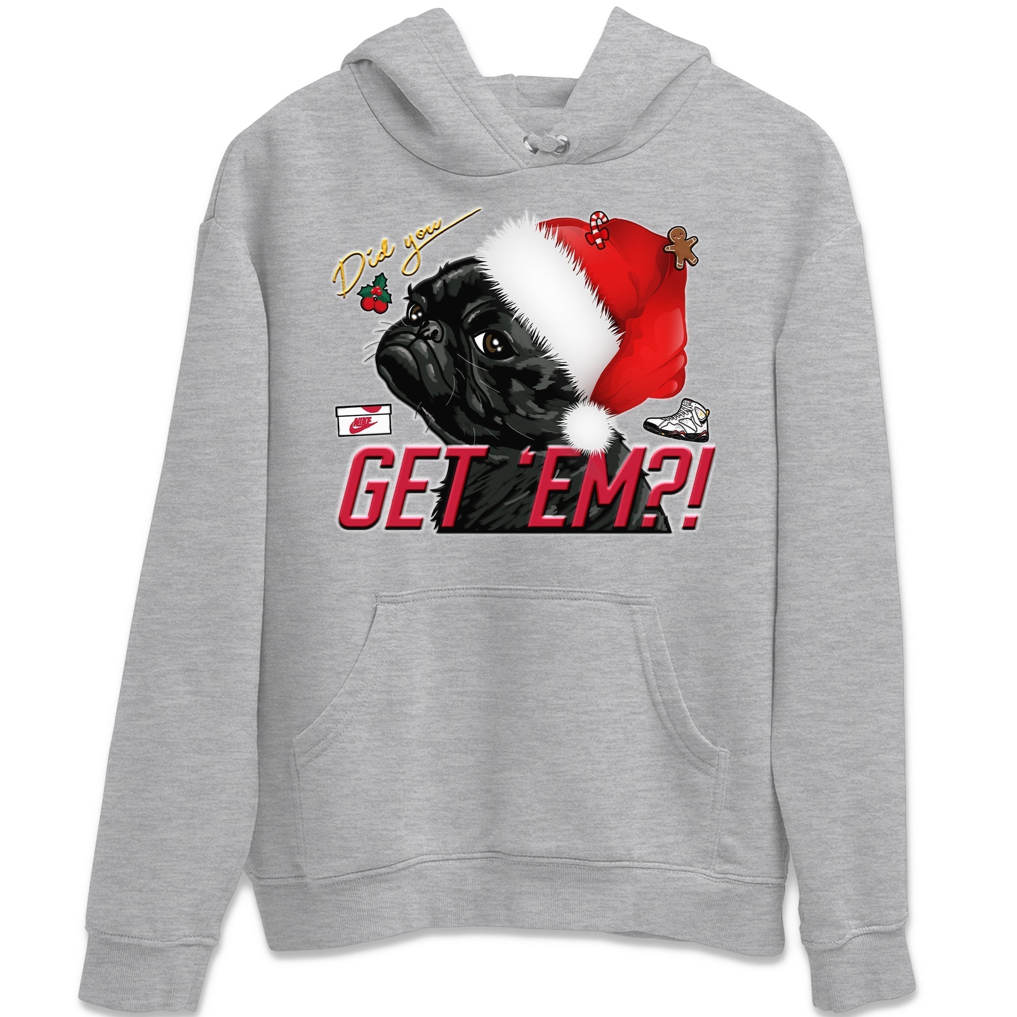 Pug Get Em Unisex Tops - Air Jordan 7 Cardinal