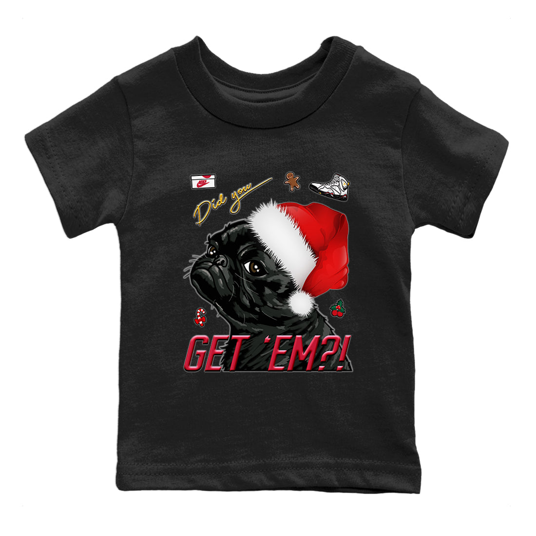 Pug Get Em Kids Tops - Air Jordan 7 Cardinal