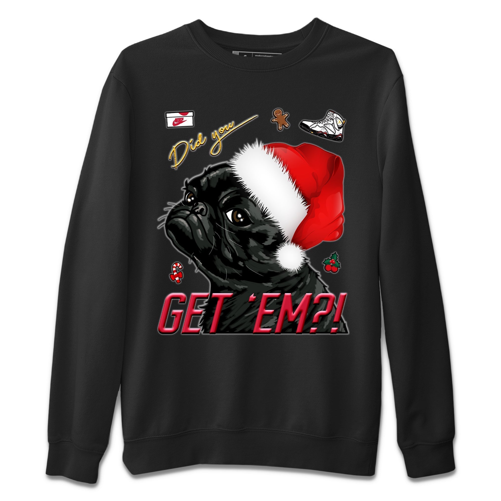 Pug Get Em Unisex Tops - Air Jordan 7 Cardinal