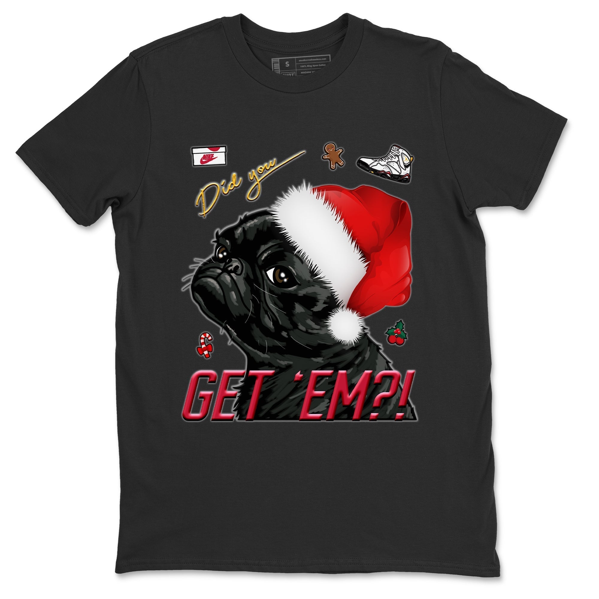Pug Get Em Unisex Tops - Air Jordan 7 Cardinal
