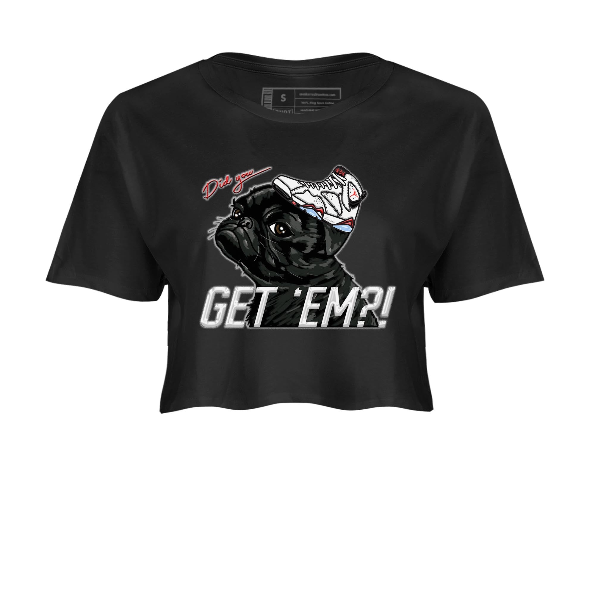 Pug Get Em snkmatch Women's Top - Air Jordan 7 White Infrared