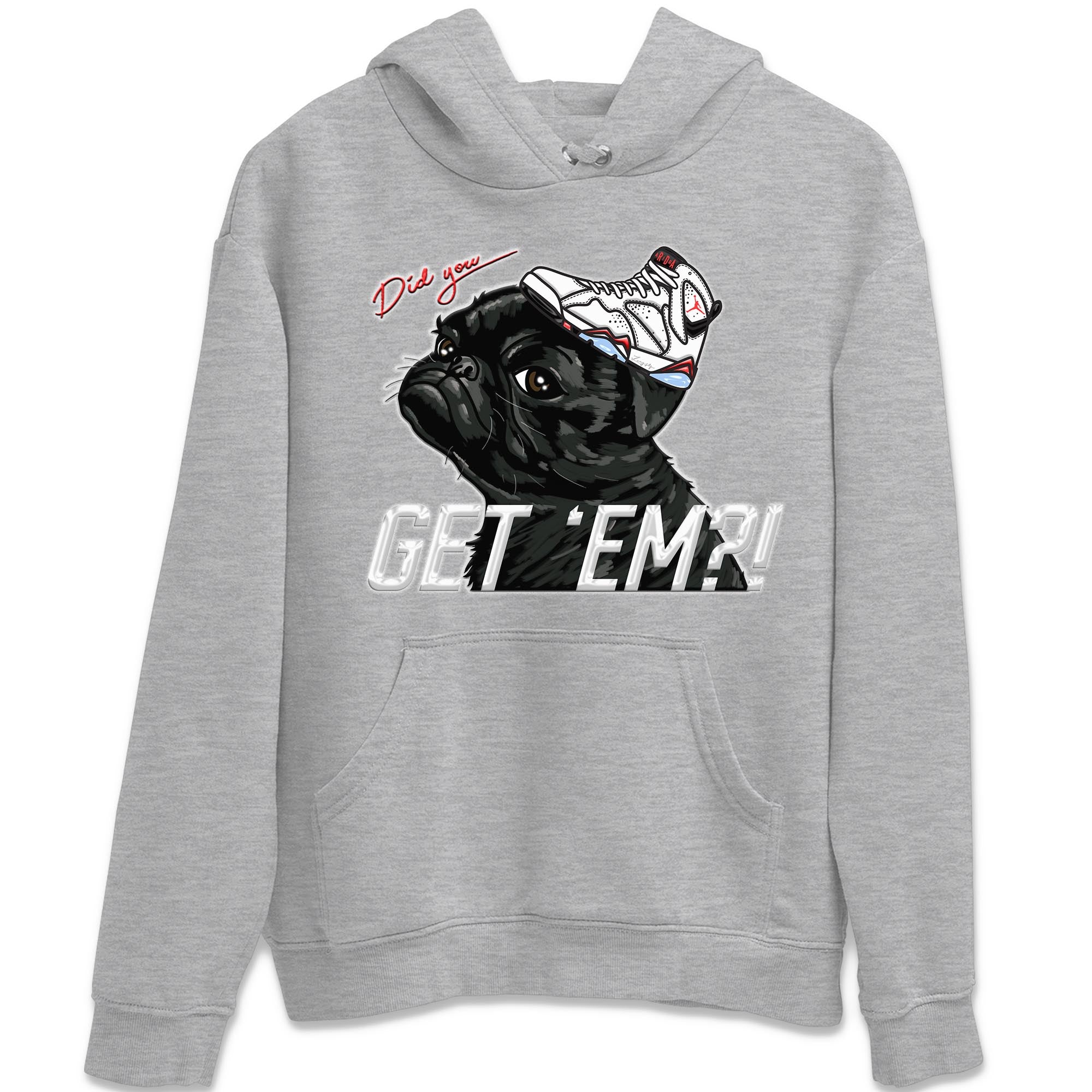 Pug Get Em snkmatch Tee - Air Jordan 7 White Infrared