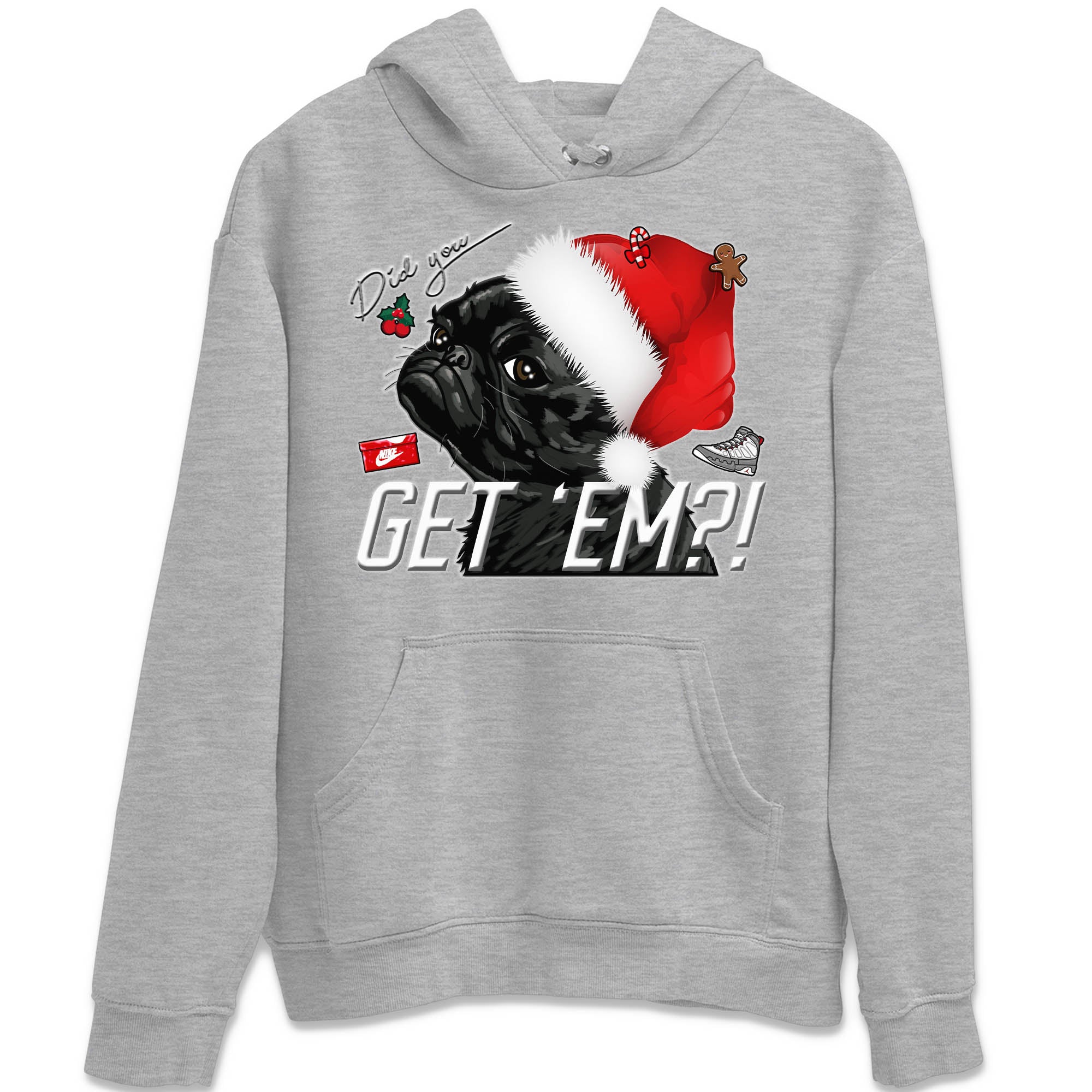 Pug Get Em Unisex Tops - Air Jordan 9 Fire Red