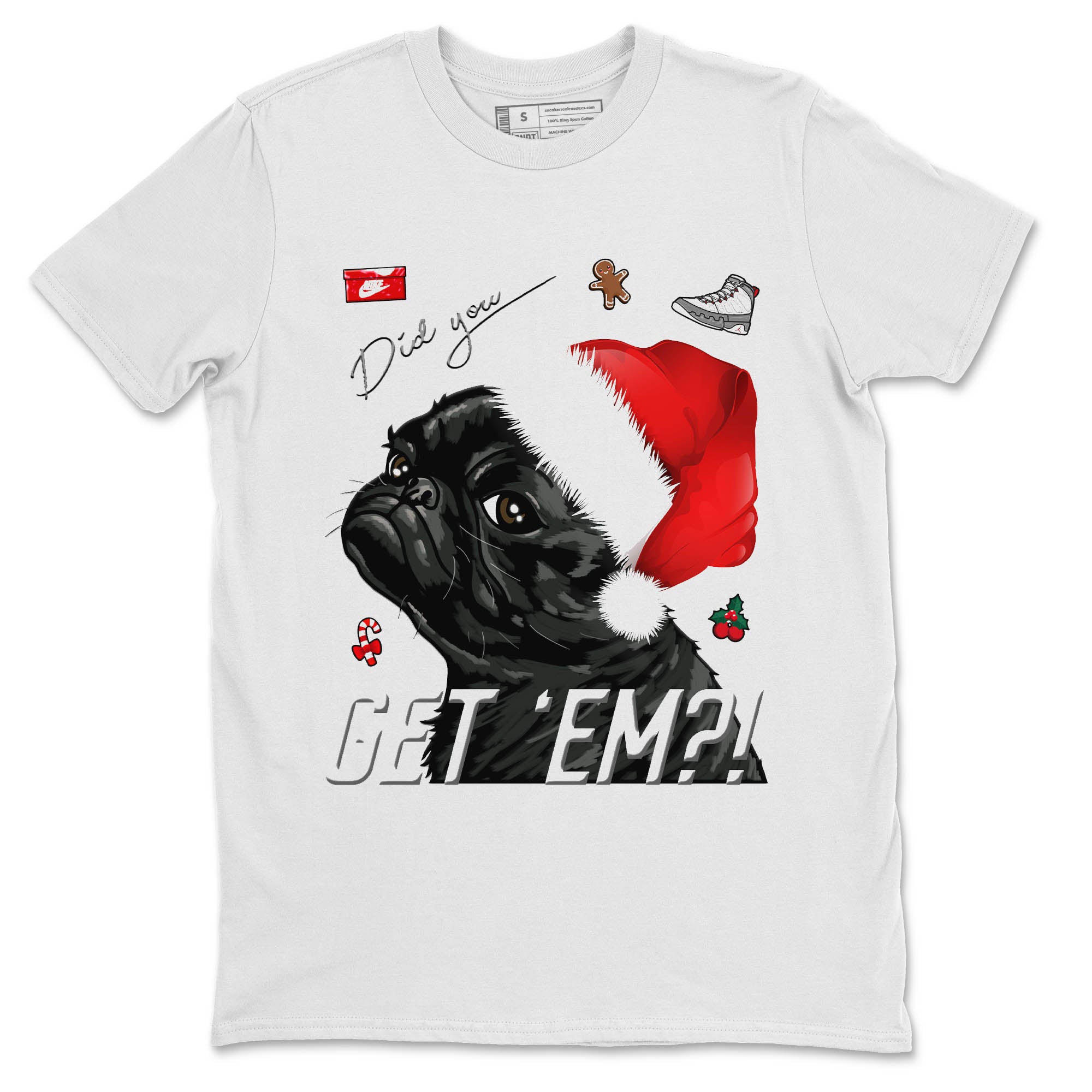 Pug Get Em Unisex Tops - Air Jordan 9 Fire Red