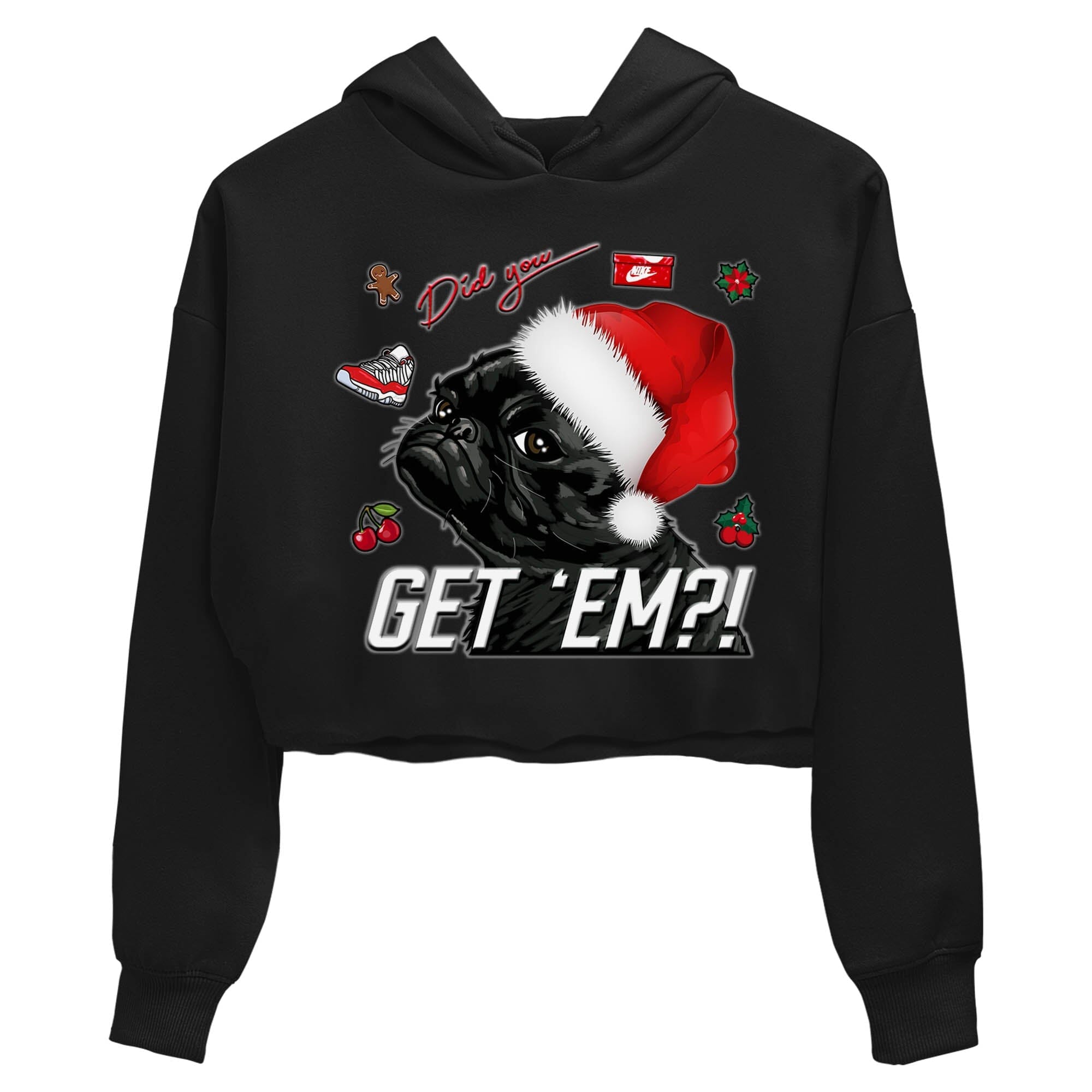 Pug Get Em Women's Tops - Air Jordan 11 Cherry