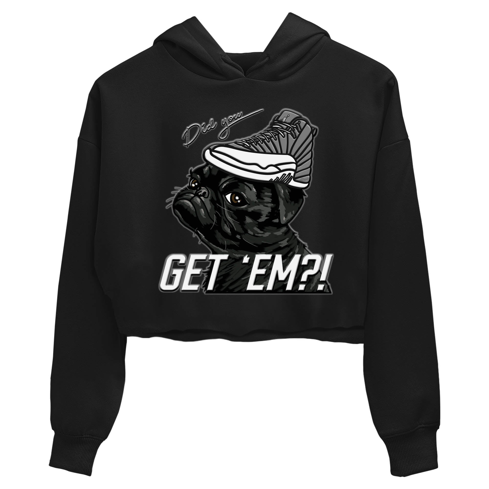 Pug Get Em Women's Tops - Air Jordan 12 Stealth