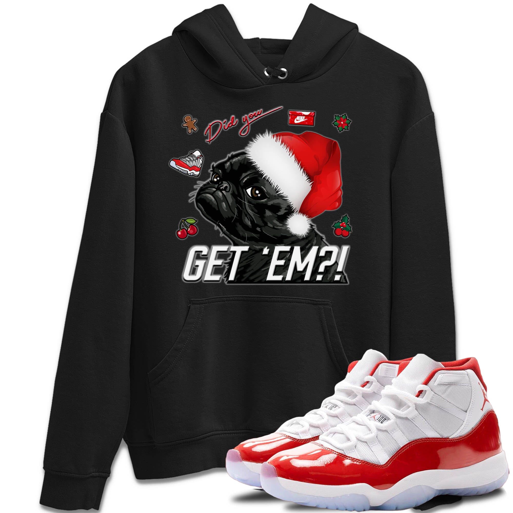 Pug Get Em Unisex Tops - Air Jordan 11 Cherry
