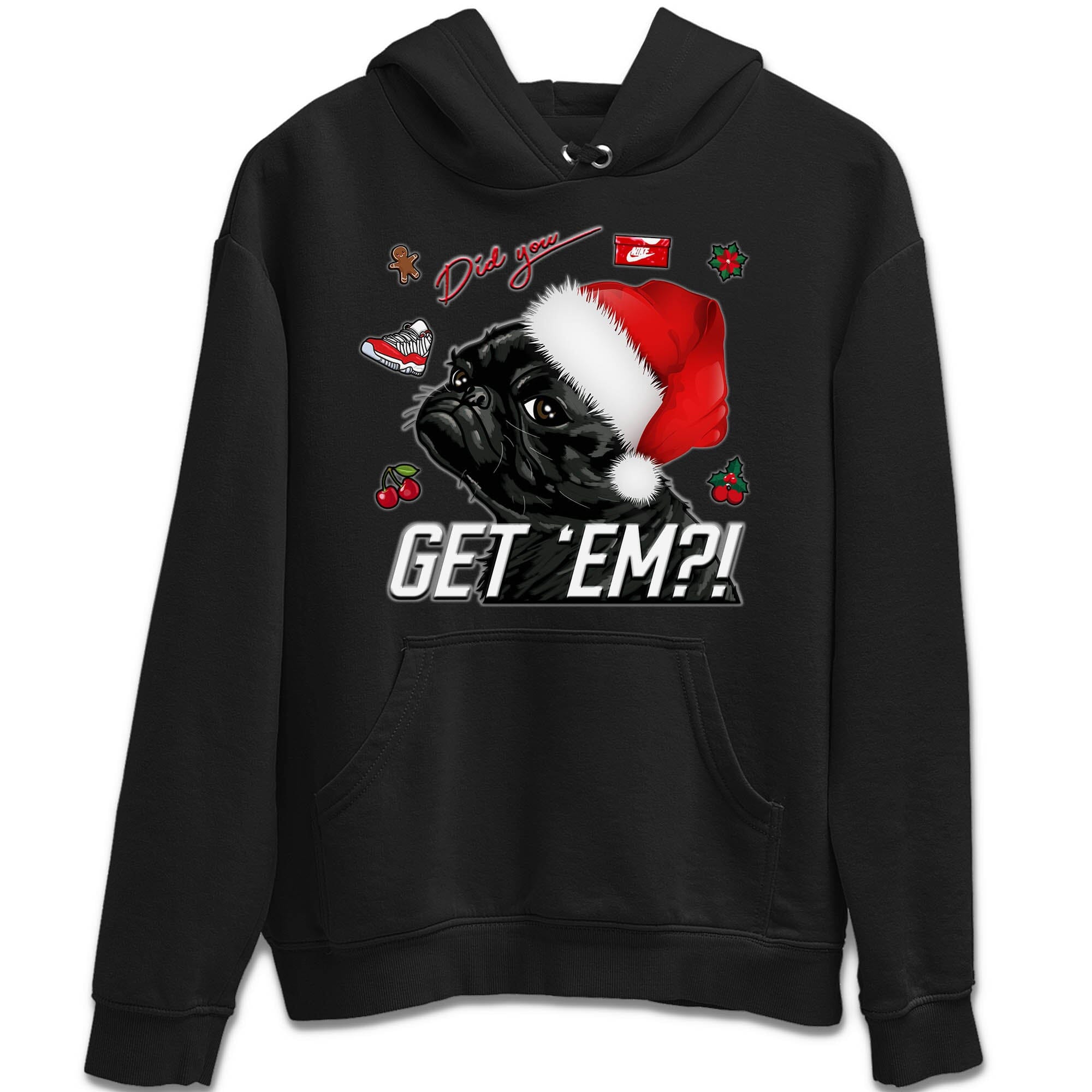 Pug Get Em Unisex Tops - Air Jordan 11 Cherry