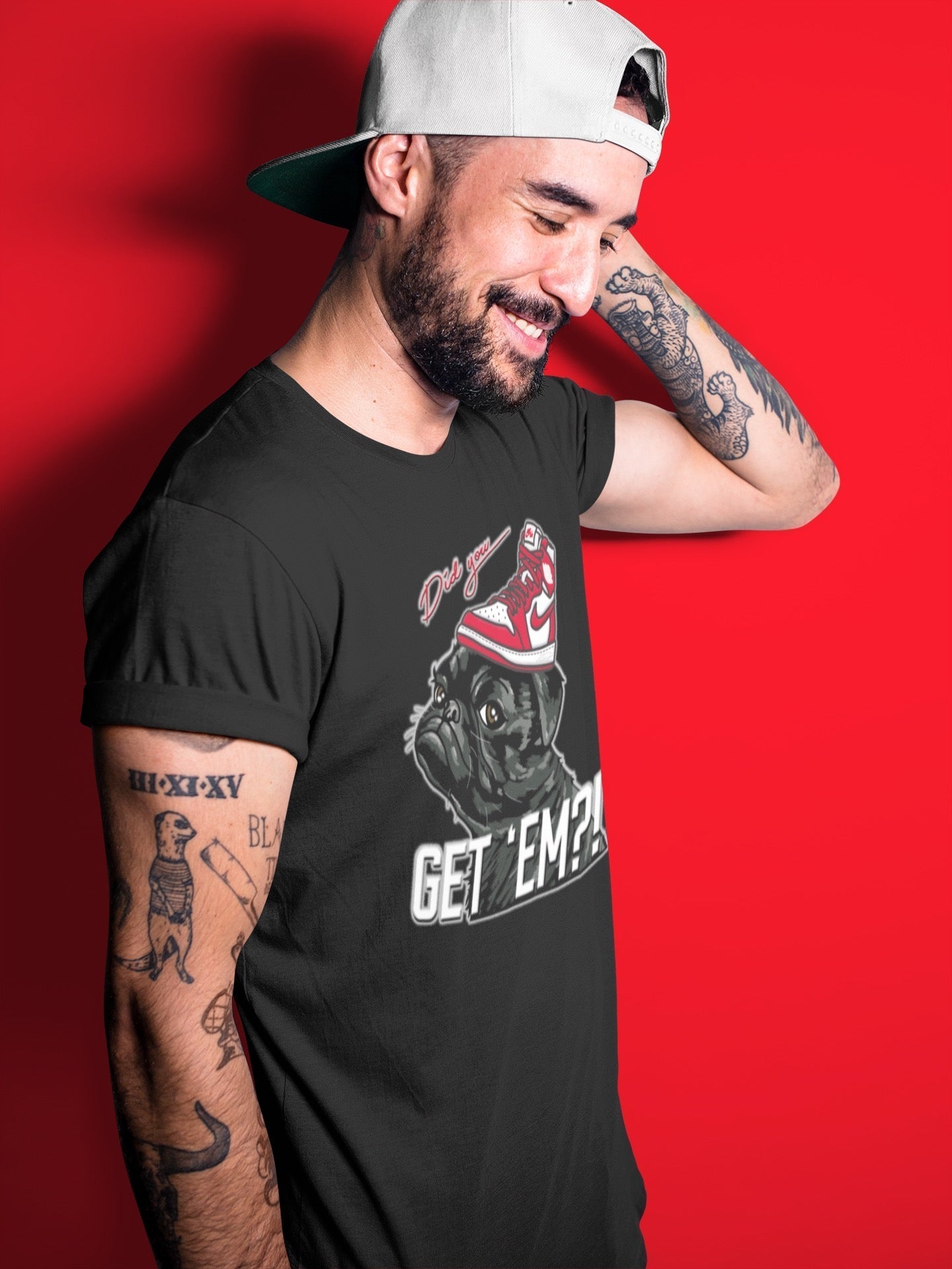 Pug Get Em Unisex Tops - Air Jordan 1 Newstalgia