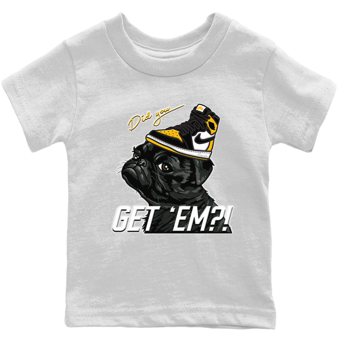 Pug Get Em Kids Tops - Air Jordan 1 Taxi