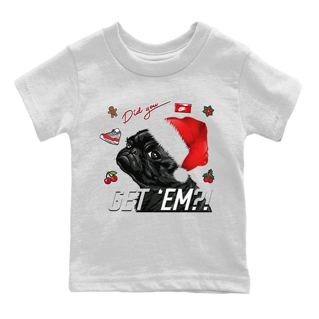 Pug Get Em Kids Tops - Air Jordan 11 Cherry