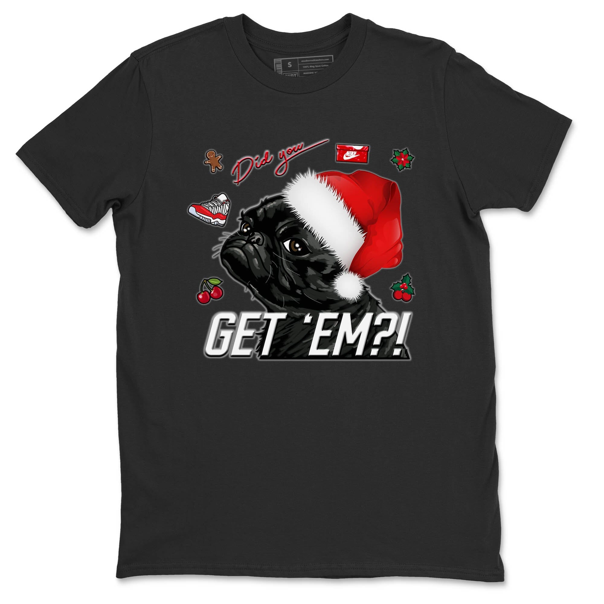 Pug Get Em Unisex Tops - Air Jordan 11 Cherry