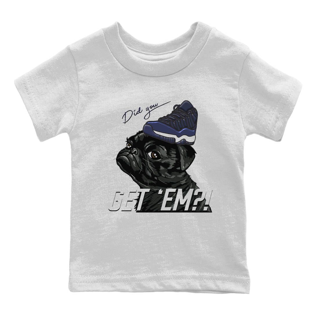 Pug Get Em Kids Tops - Air Jordan 11 Midnight Navy