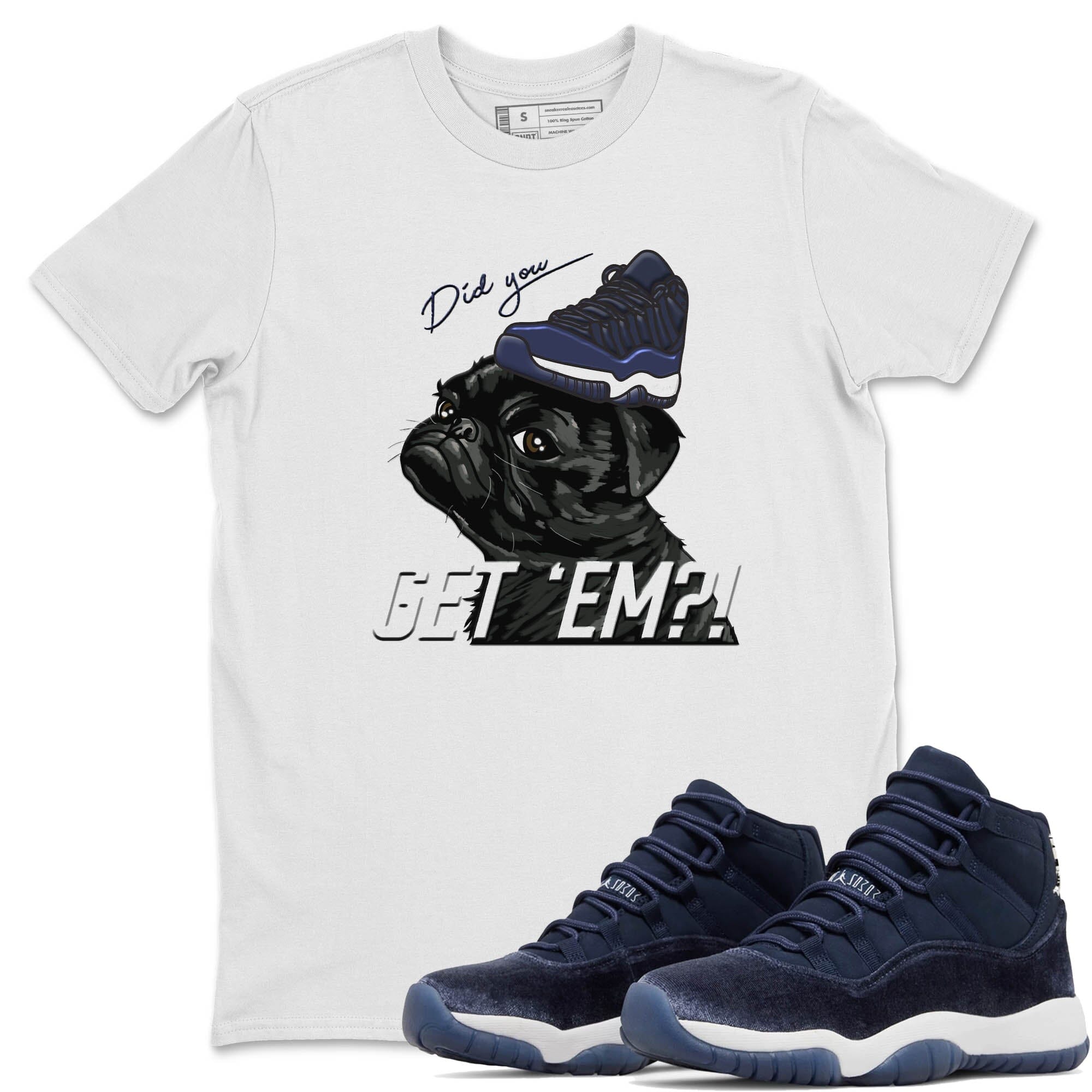 Pug Get Em Unisex Tops - Air Jordan 11 Midnight Navy